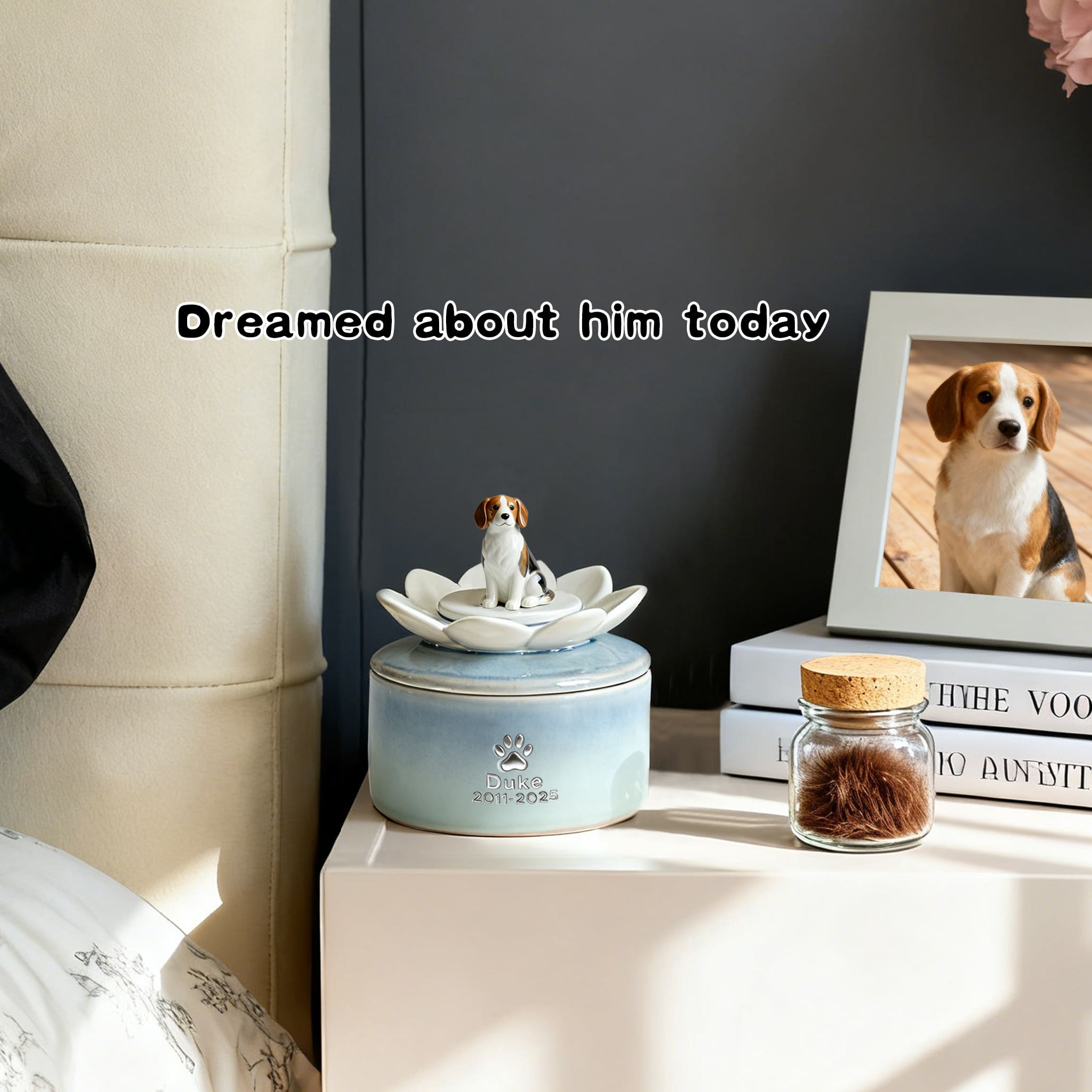 Handcrafted Ceramic Dog Urn #LO101