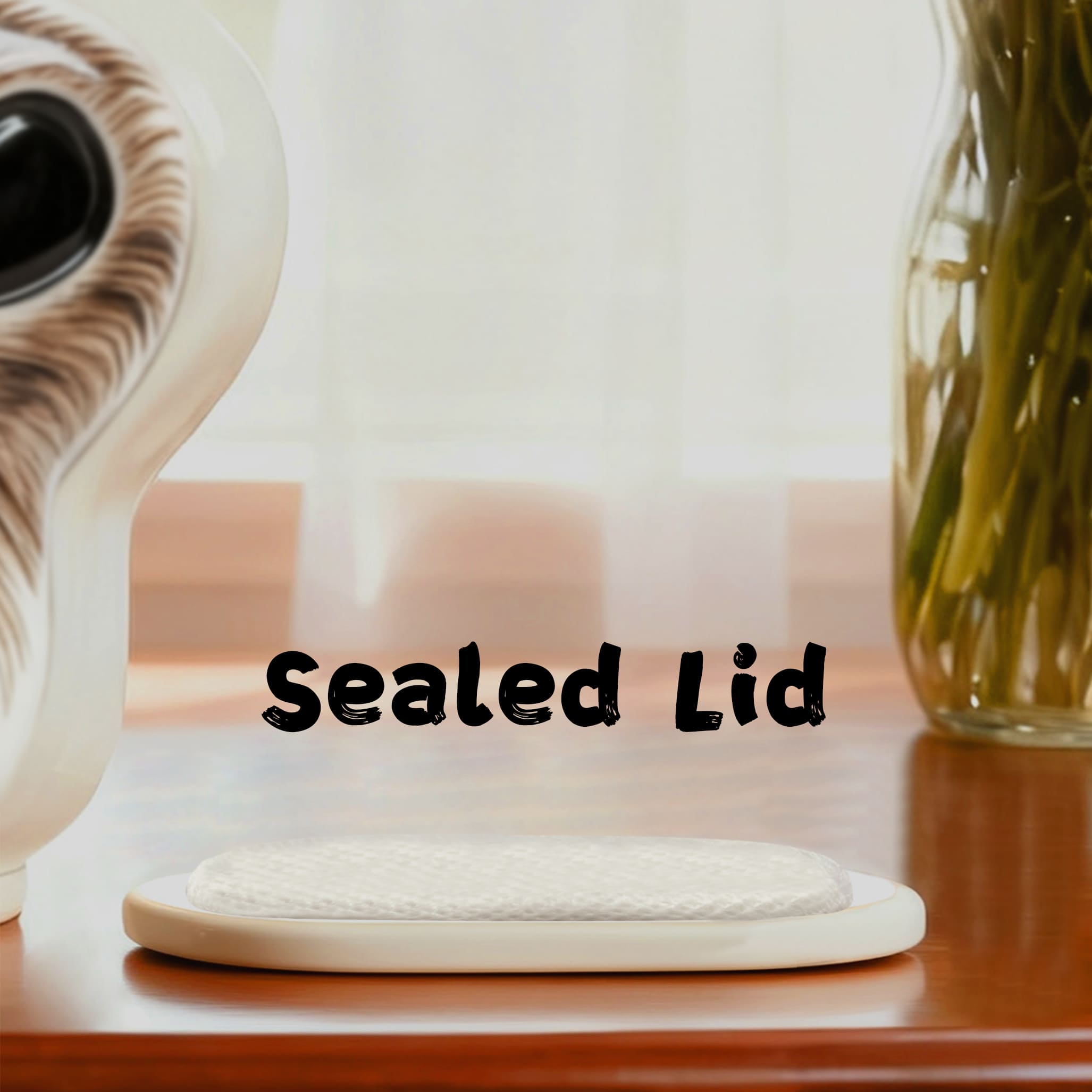 Personalized Pet Urn (Dog & Cat) - Paw Print Ceramic Jar with Sealed Lid | Memorial Urn Including Tariff