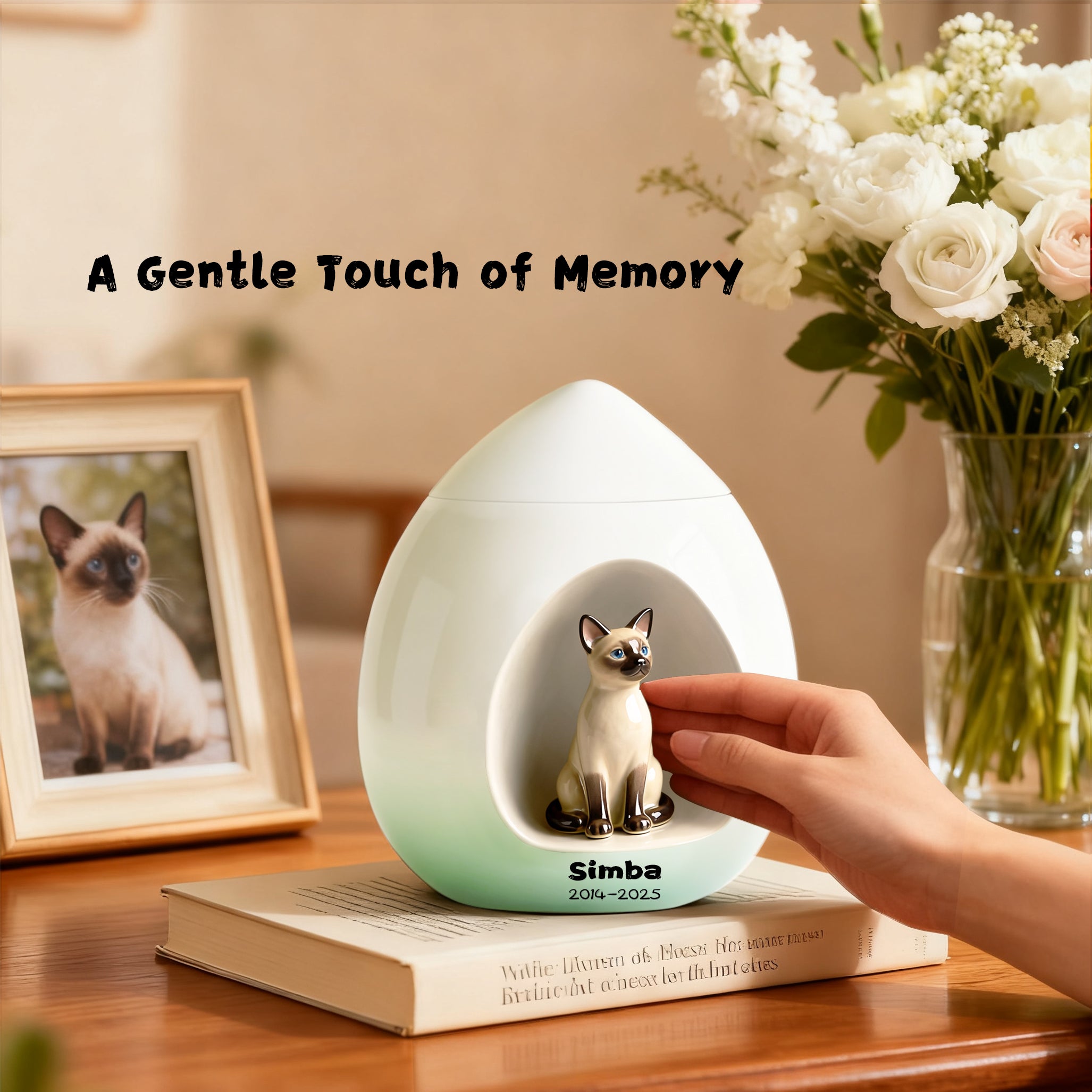 Personalized Ceramic Dog Urn for Ashes