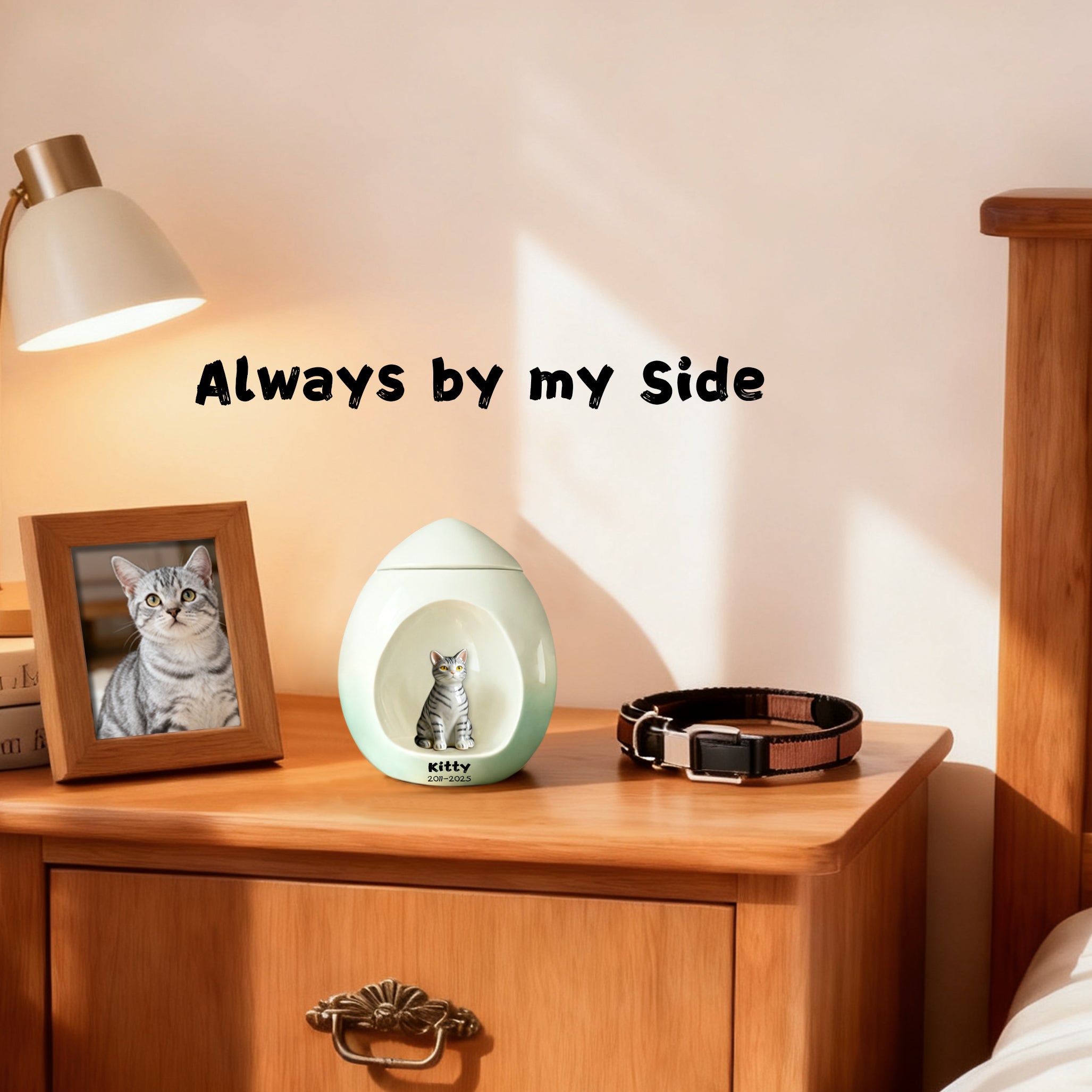 Personalized Ceramic Dog Urn for Ashes