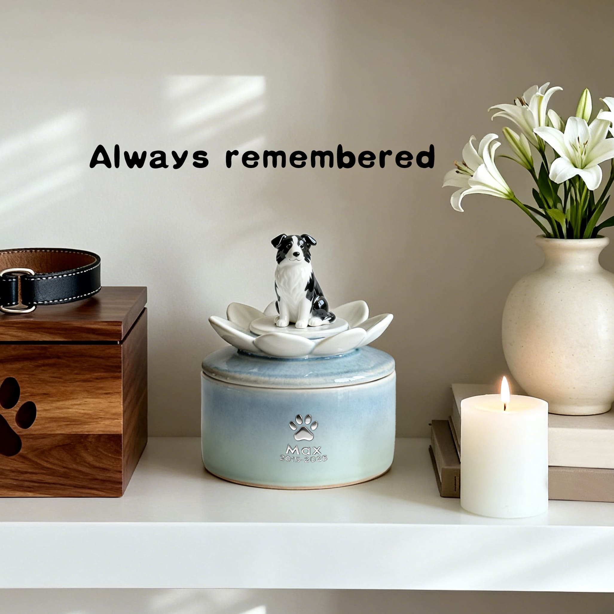 Handcrafted Ceramic Dog Urn #LO101
