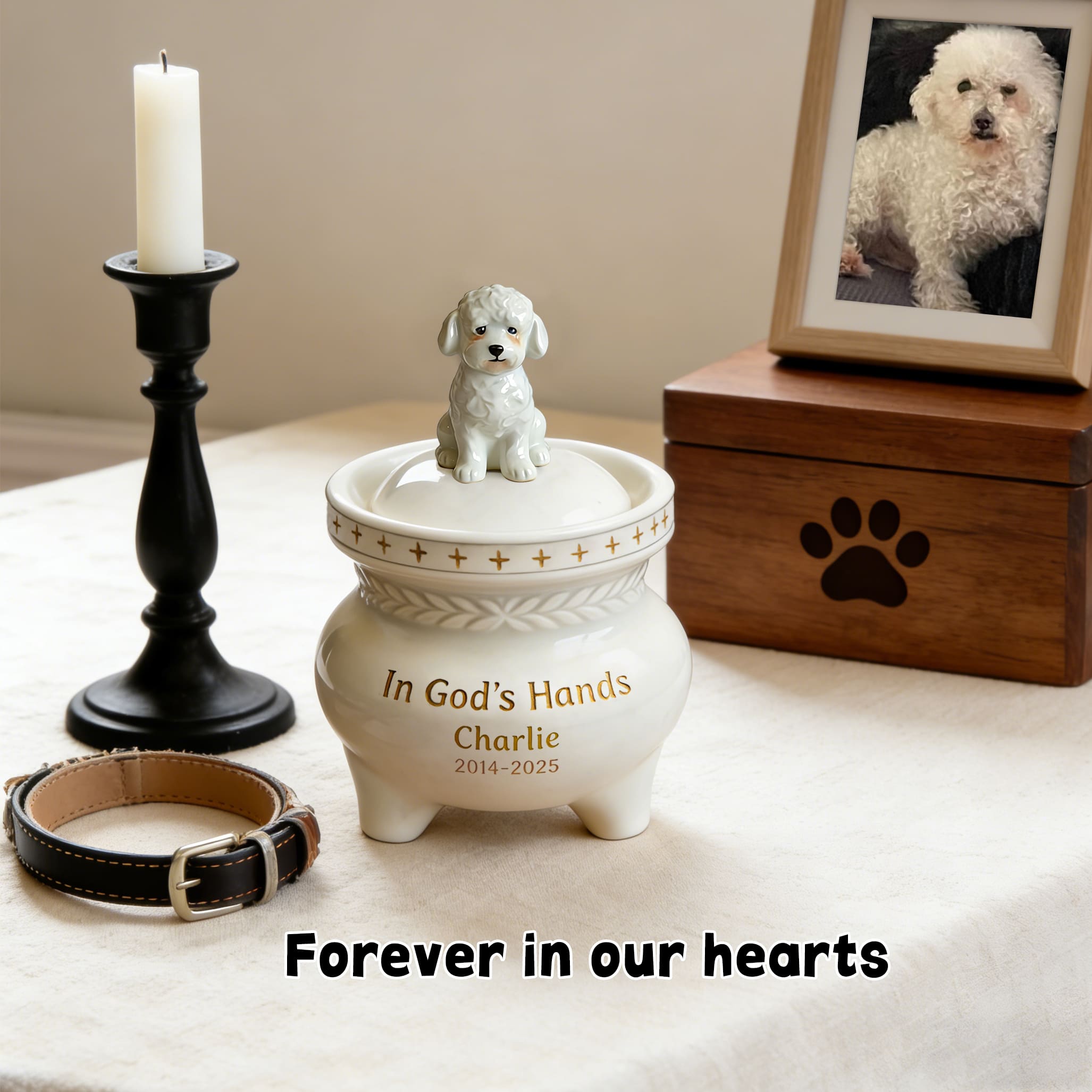Personalized Dog Memorial Urn #D102