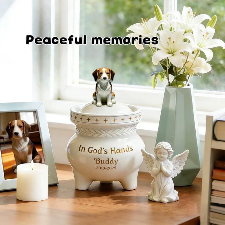 Personalized Dog Memorial Urn #D102