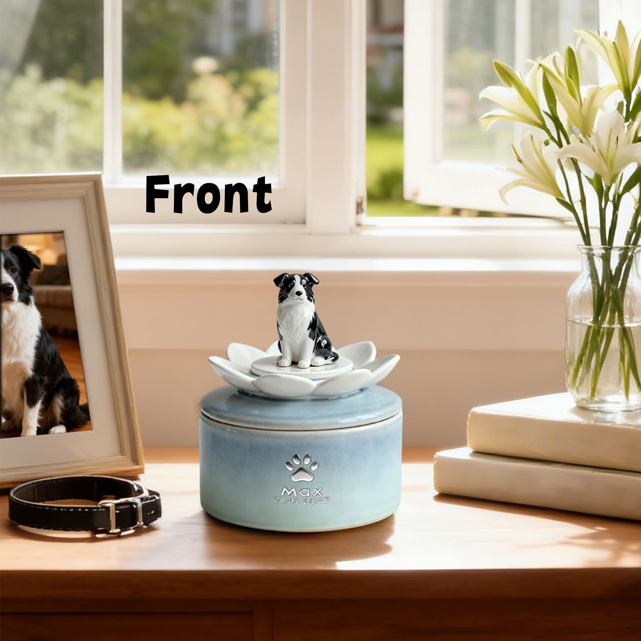 Handcrafted Ceramic Dog Urn #LO101