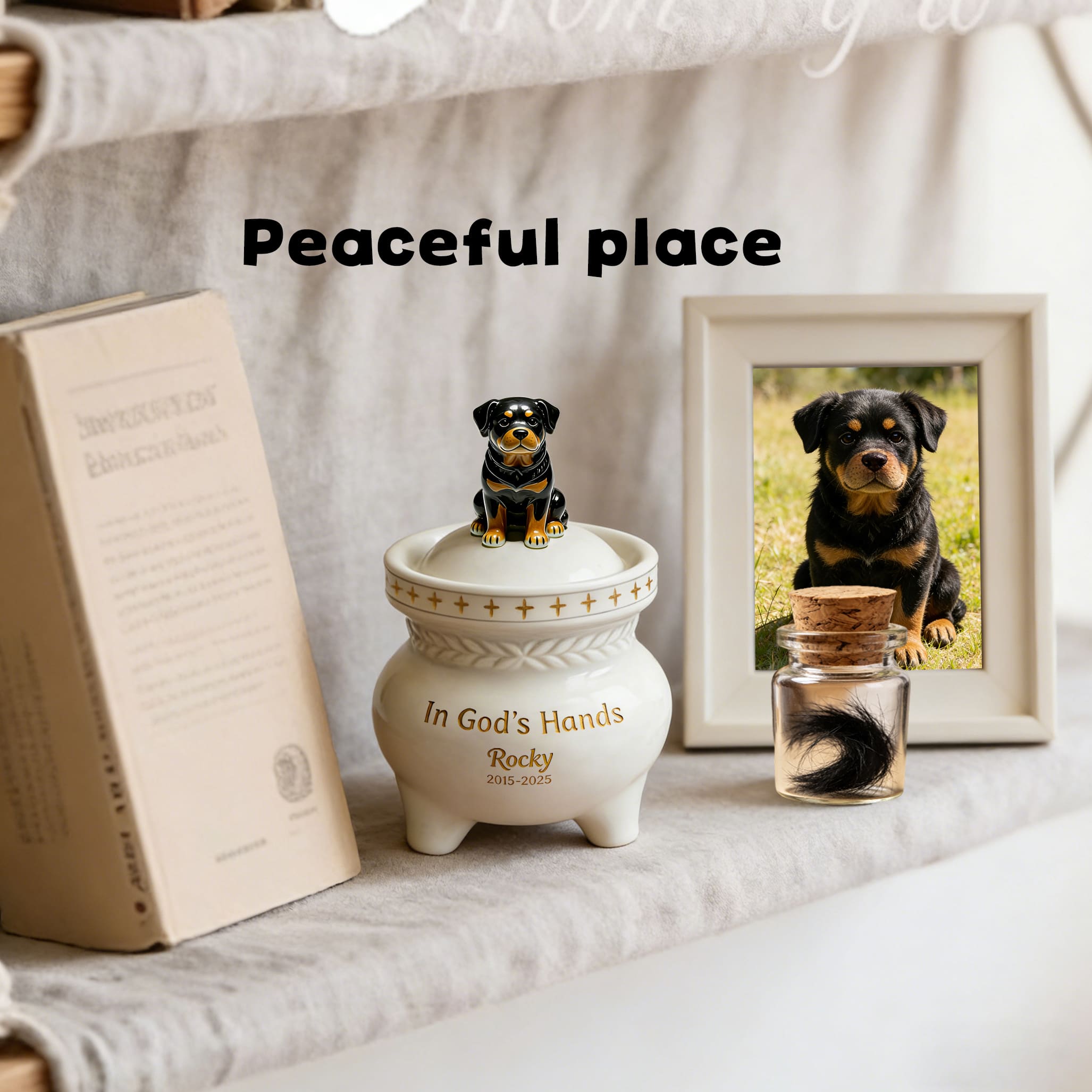 Personalized Dog Memorial Urn #D102