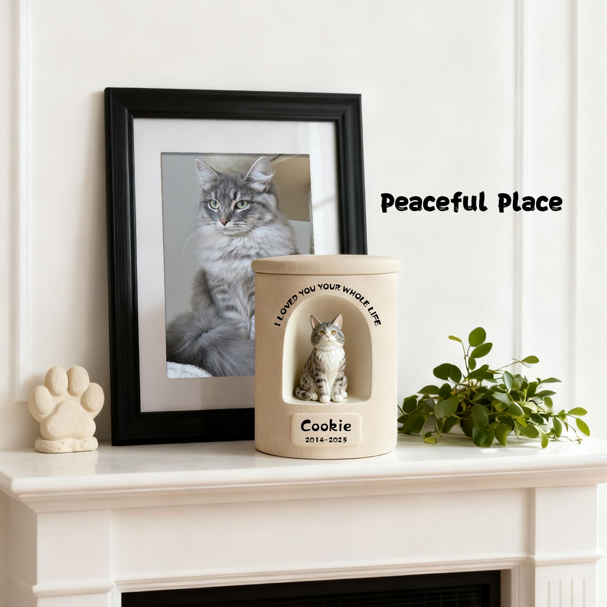 Personalized Dog Urn – Once-in-a-Lifetime Luxury Ceramic Dog & Cat Ashes Urn, Fine Art Hand-Painted Memorial Gift