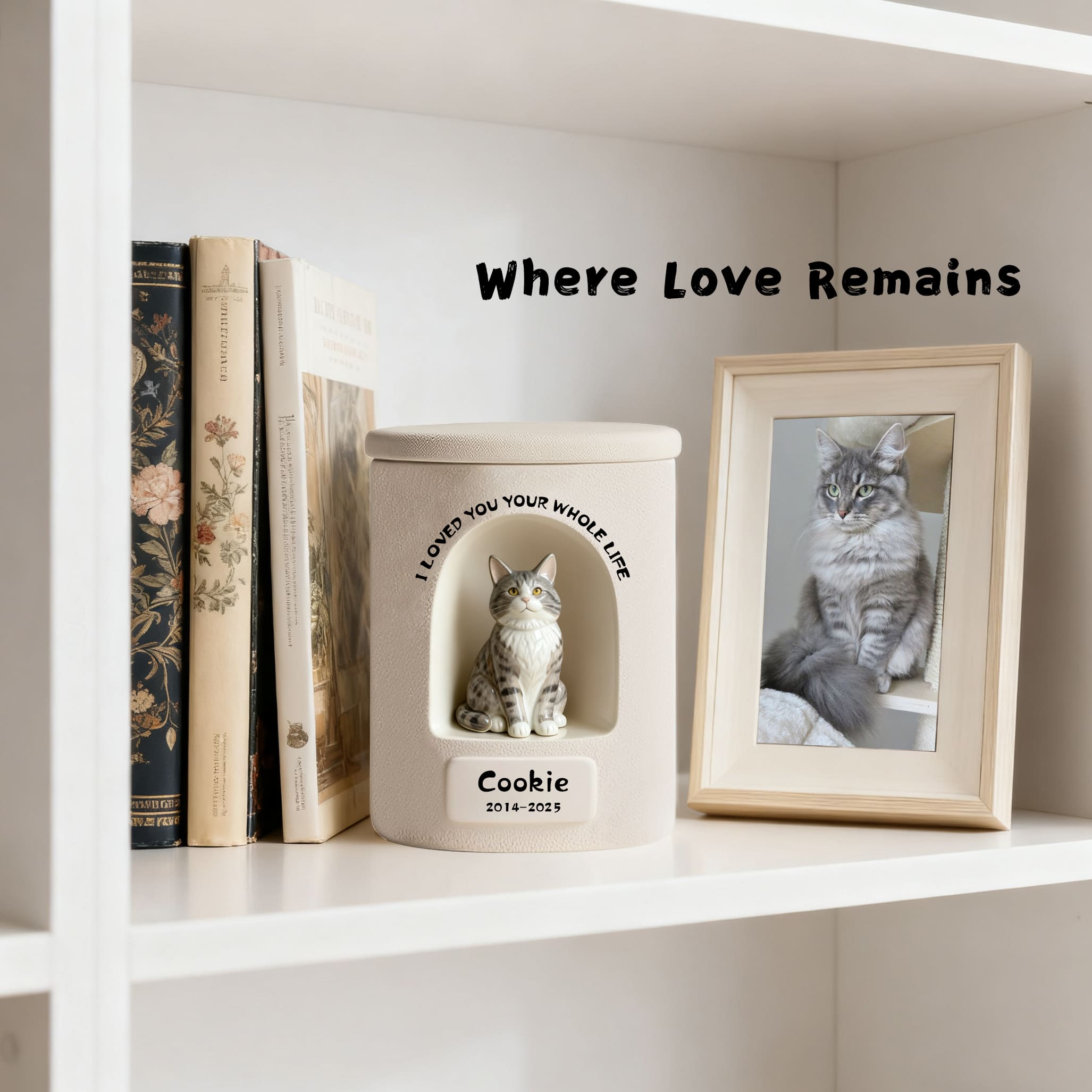 Personalized Dog Urn – Once-in-a-Lifetime Luxury Ceramic Dog & Cat Ashes Urn, Fine Art Hand-Painted Memorial Gift