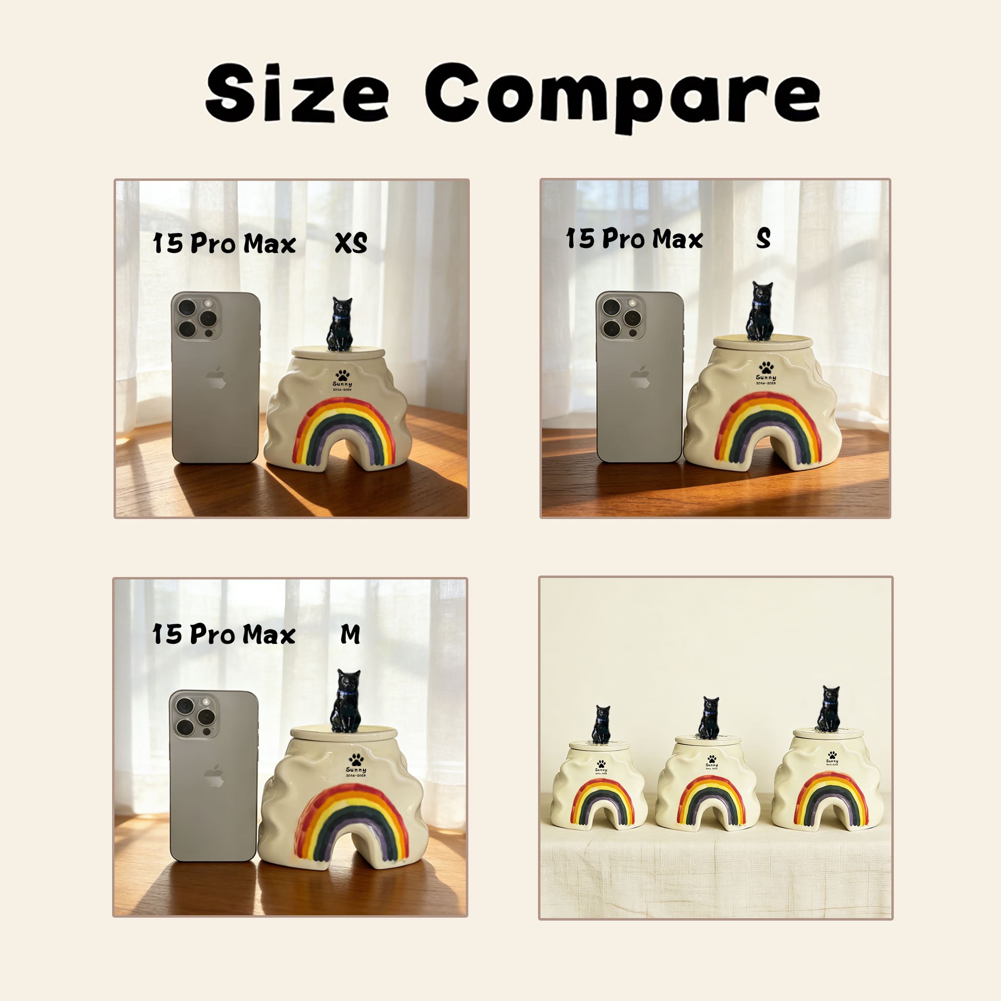 Personalized Cat Urn for Ashes #RB307