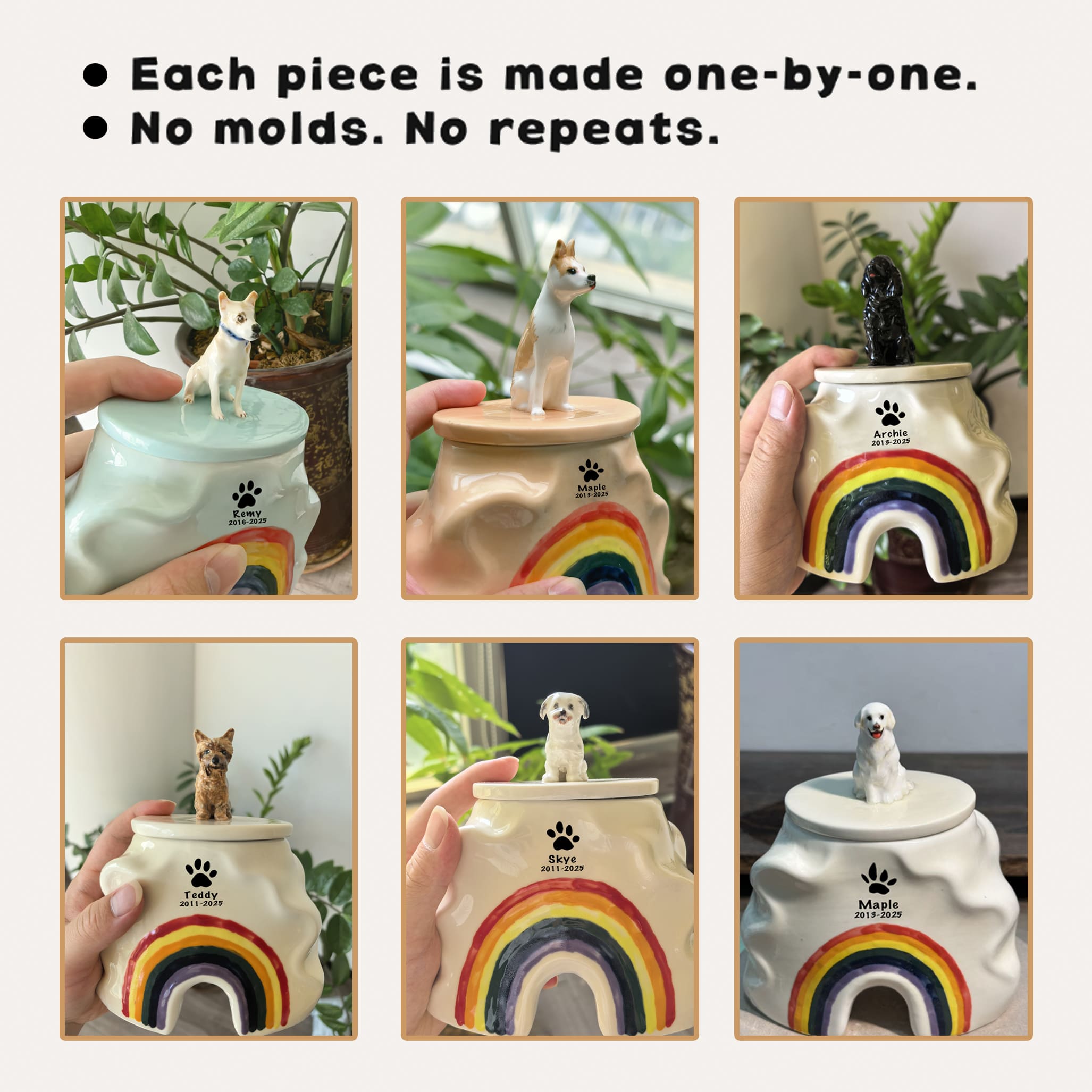 Custom Dog Urn for Ashes #RB310