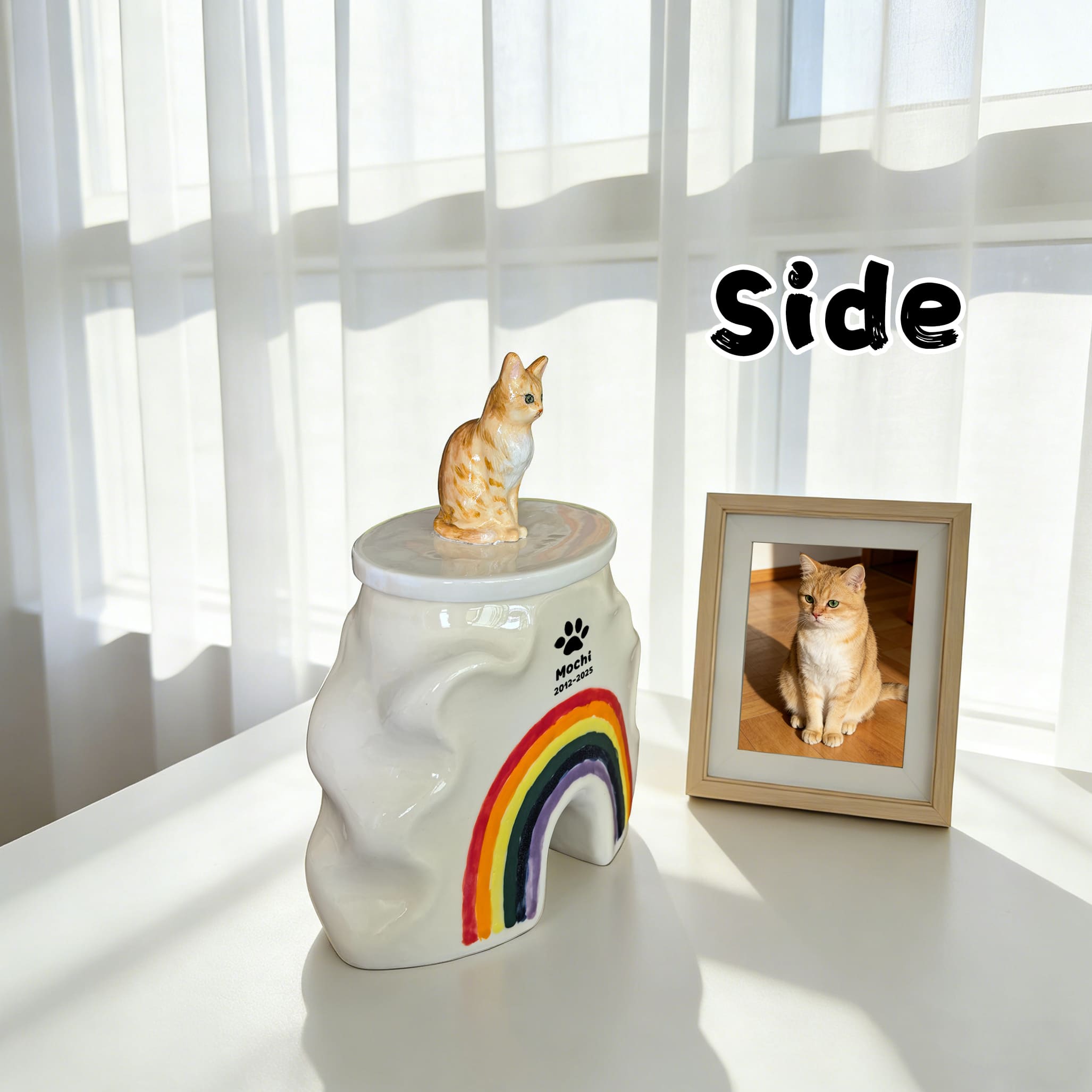 Personalized Cat Urn for Ashes #RB307