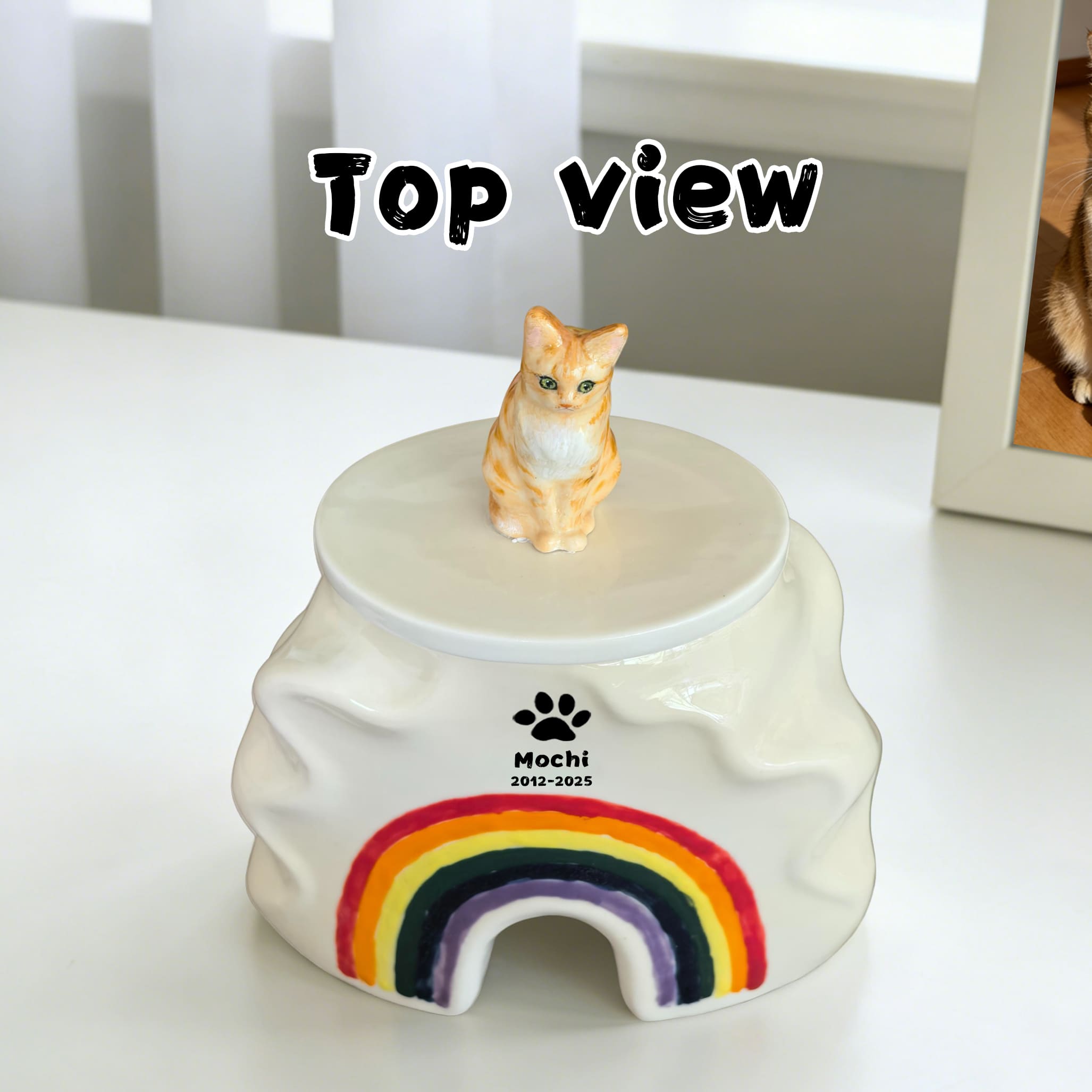 Personalized Cat Urn for Ashes #RB307