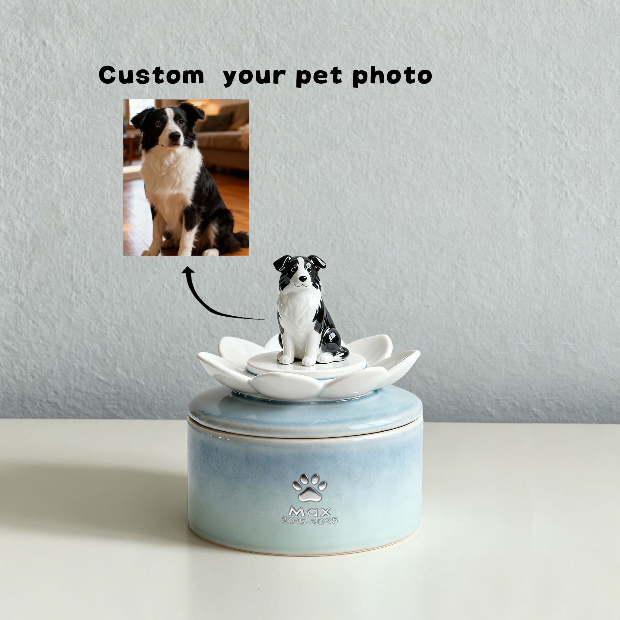 Personalized Dog Urn for Ashes #LO102