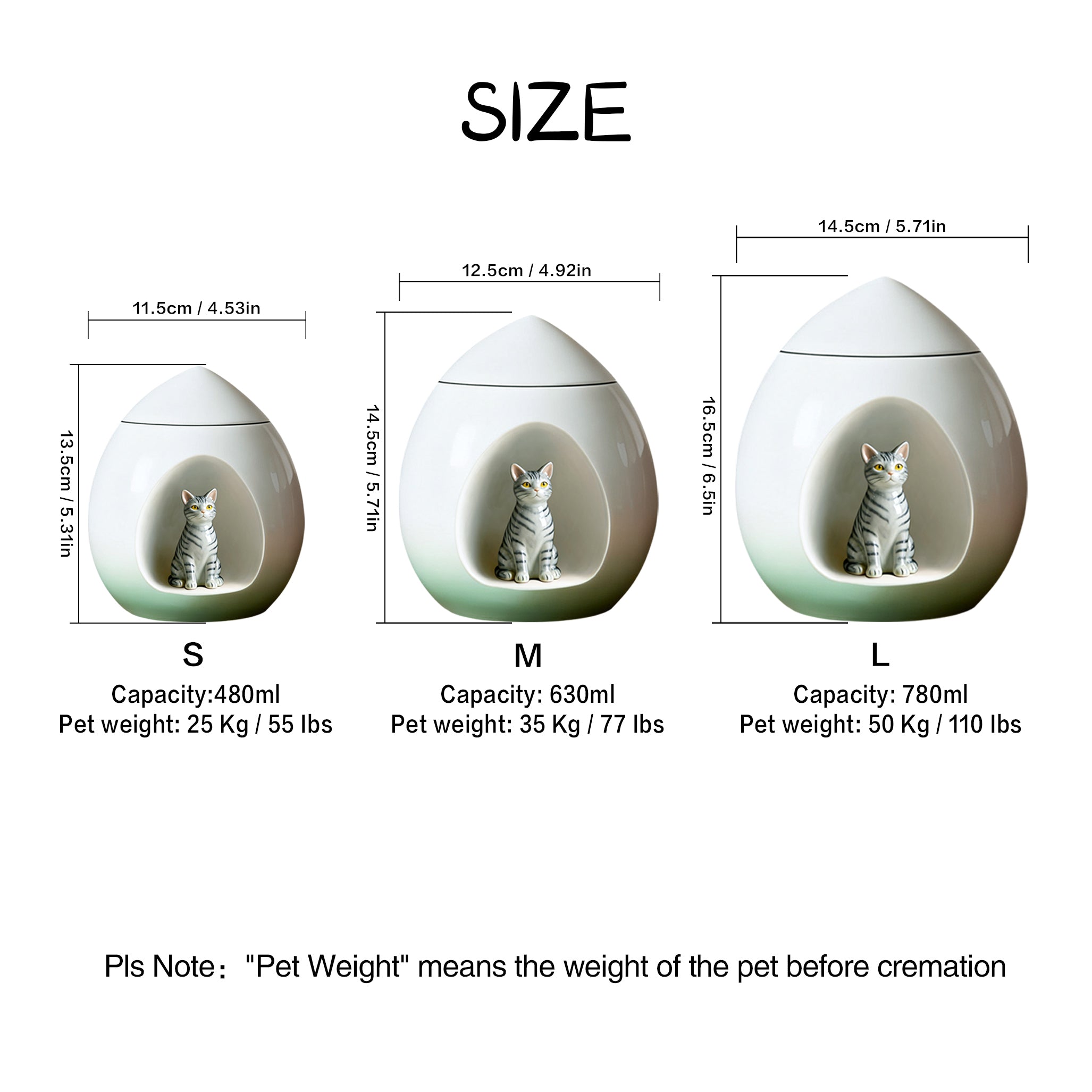 Handcrafted Luxury Teardrop Dog Urn - Photo Customise for Your Baby's Forever Home