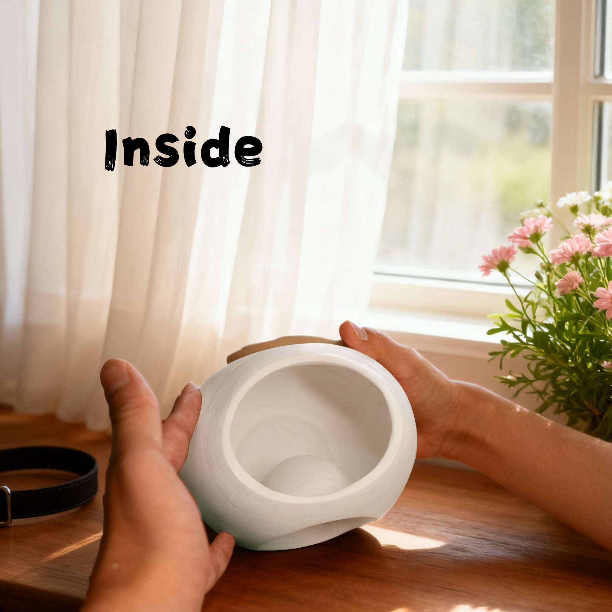 Personalized Cat Urn for Ashes – Custom Handmade Urn with Pet Portrait, Name & Dates | A Loving Memorial Keepsake