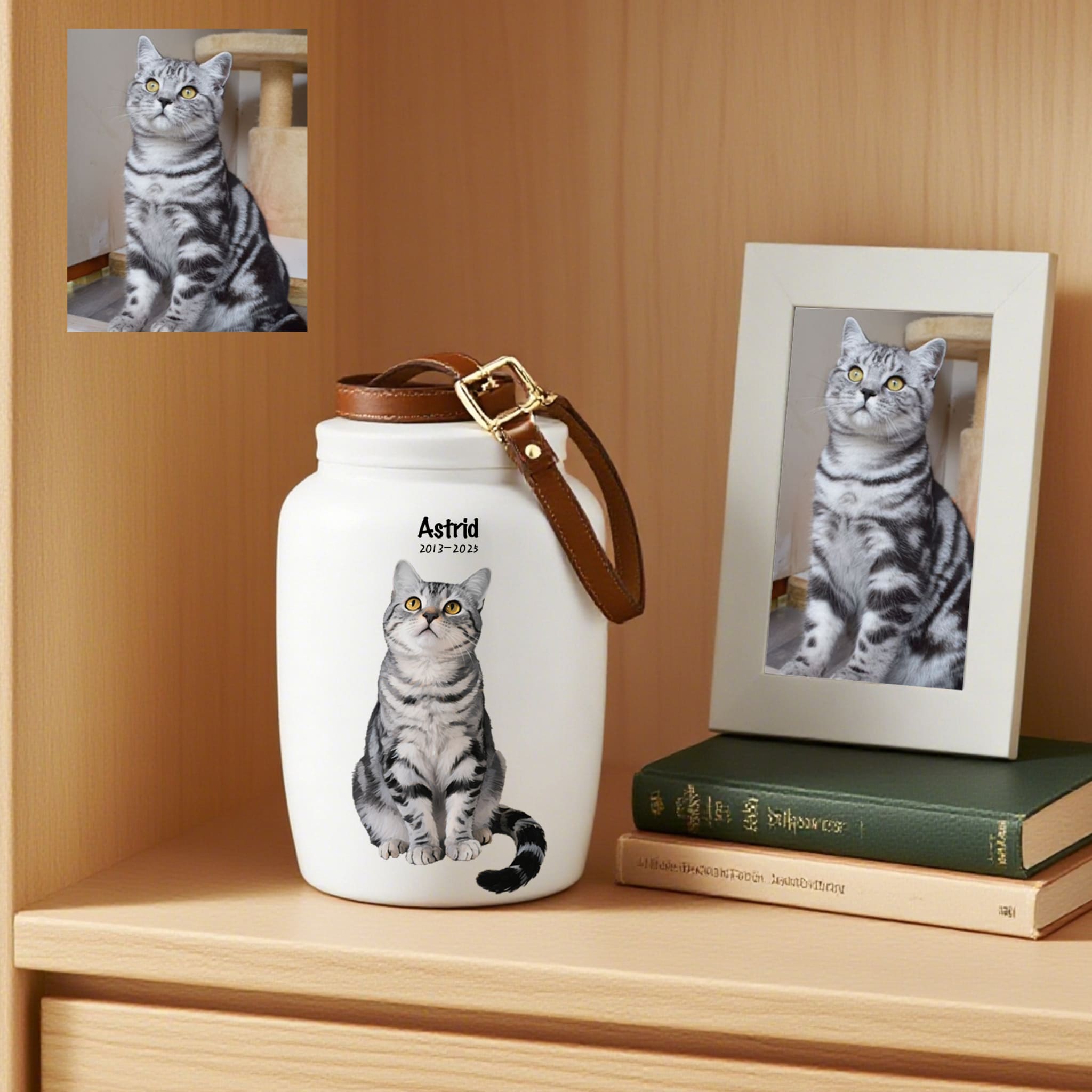 Personalized American Shorthair Cat Urn: Cherish Your Furry Friend's Memory