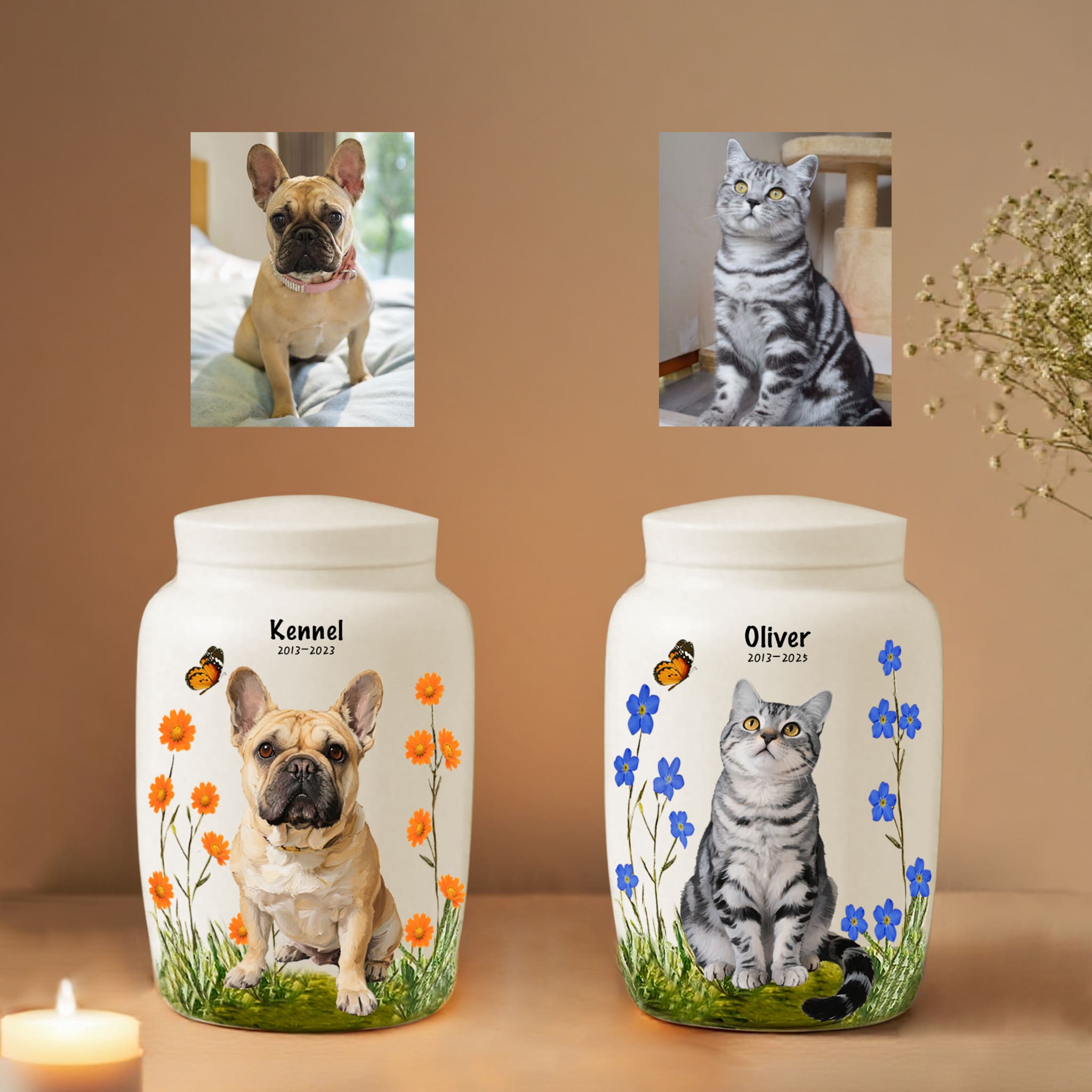 Personalized French Bulldog Urn: Honor the Memory of Your Cherished Pup