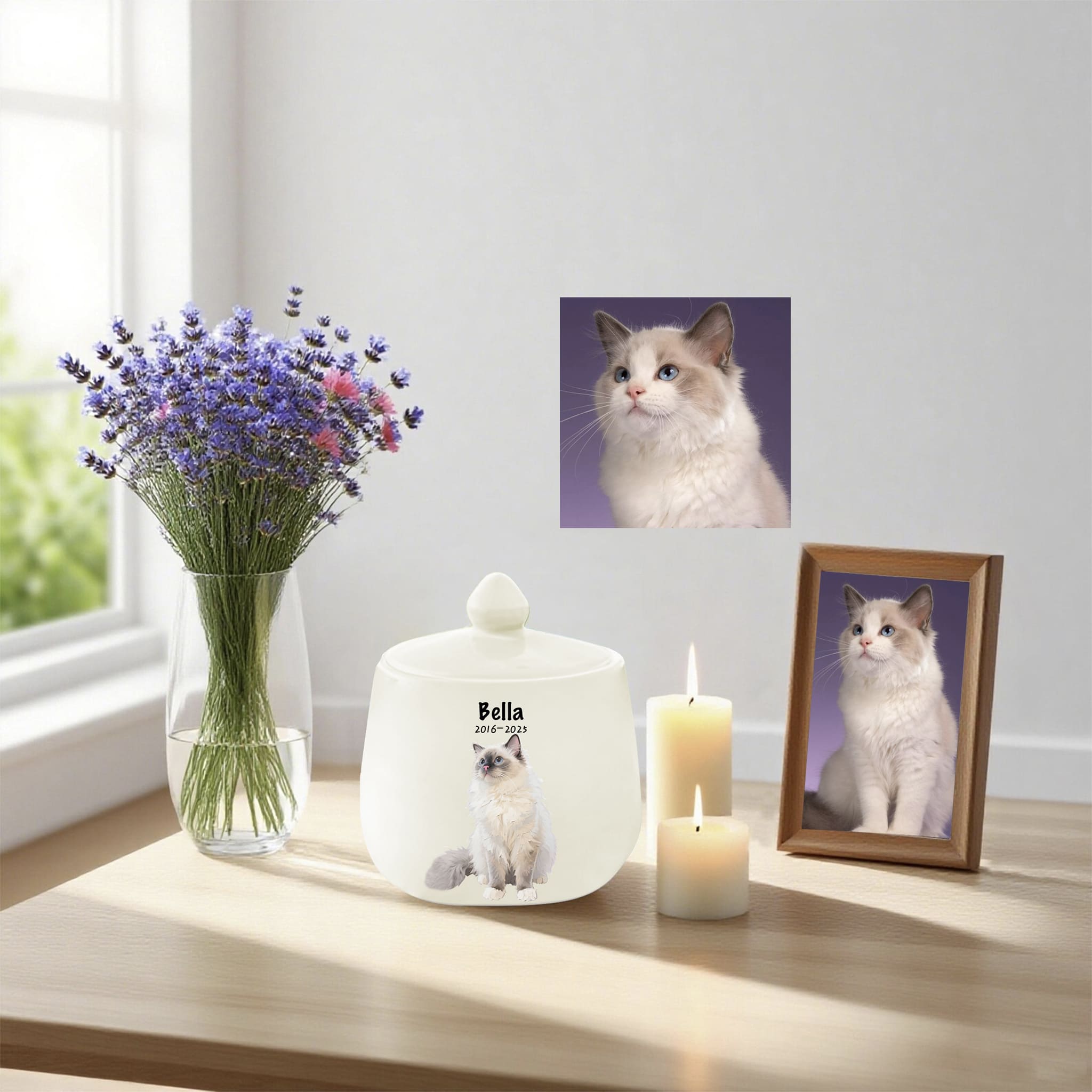 Exclusively Handmade Ragdoll Cat Urn: A Loving Tribute to Your Departed Bella