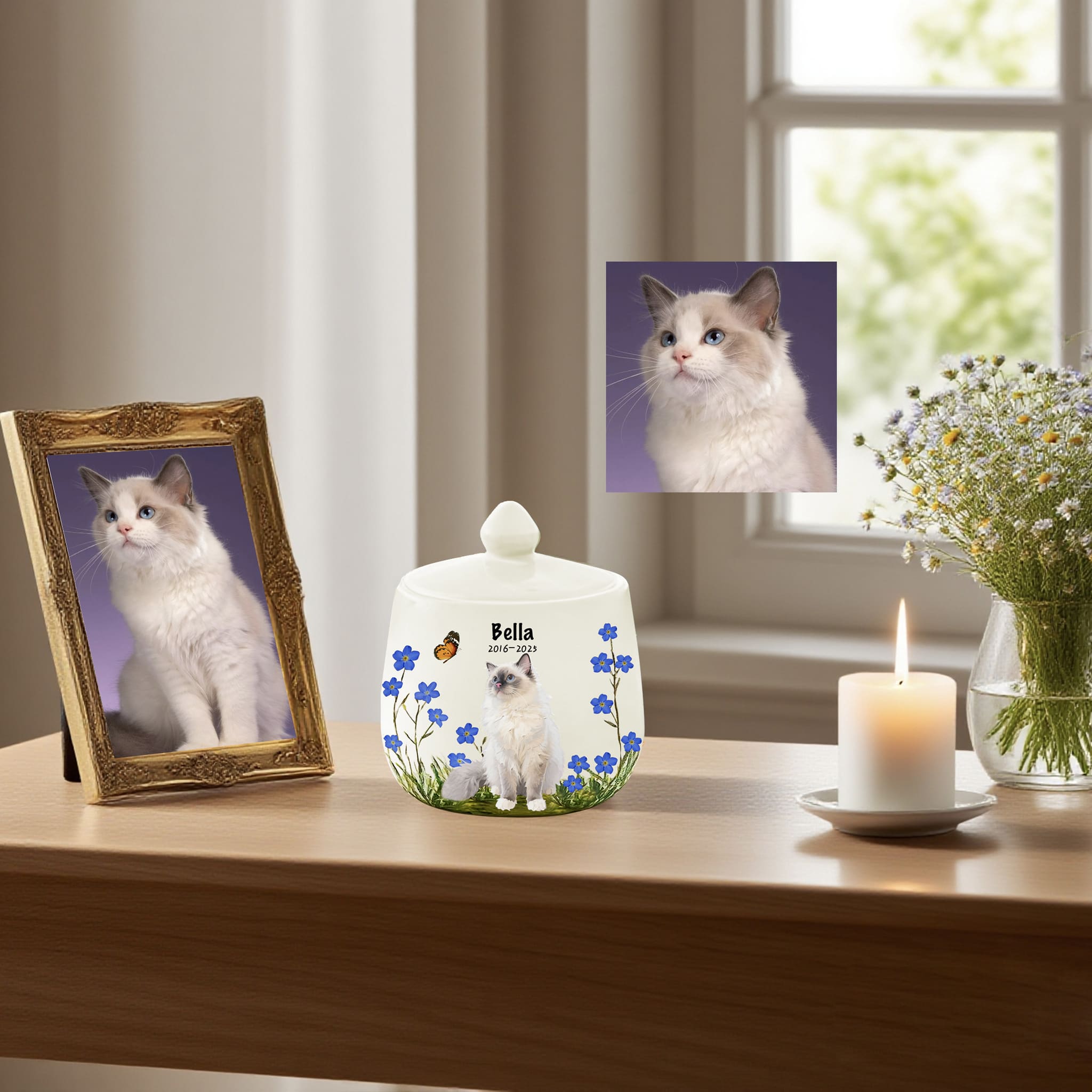 Exclusively Handmade Ragdoll Cat Urn: A Loving Tribute to Your Departed Bella