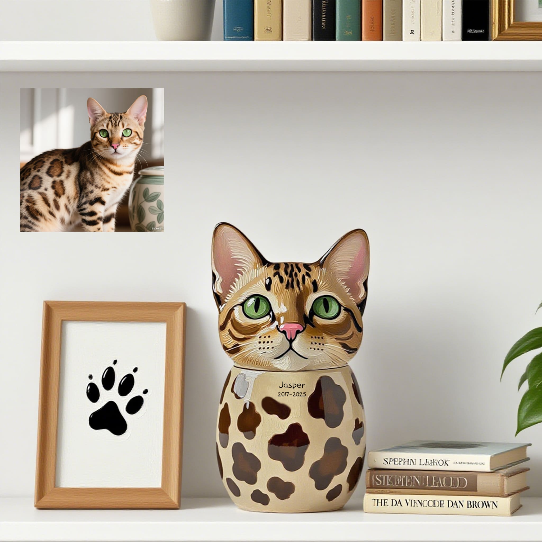 Personalised Siamese Cat Pet Urns - Custom Cat Urns with Pictures