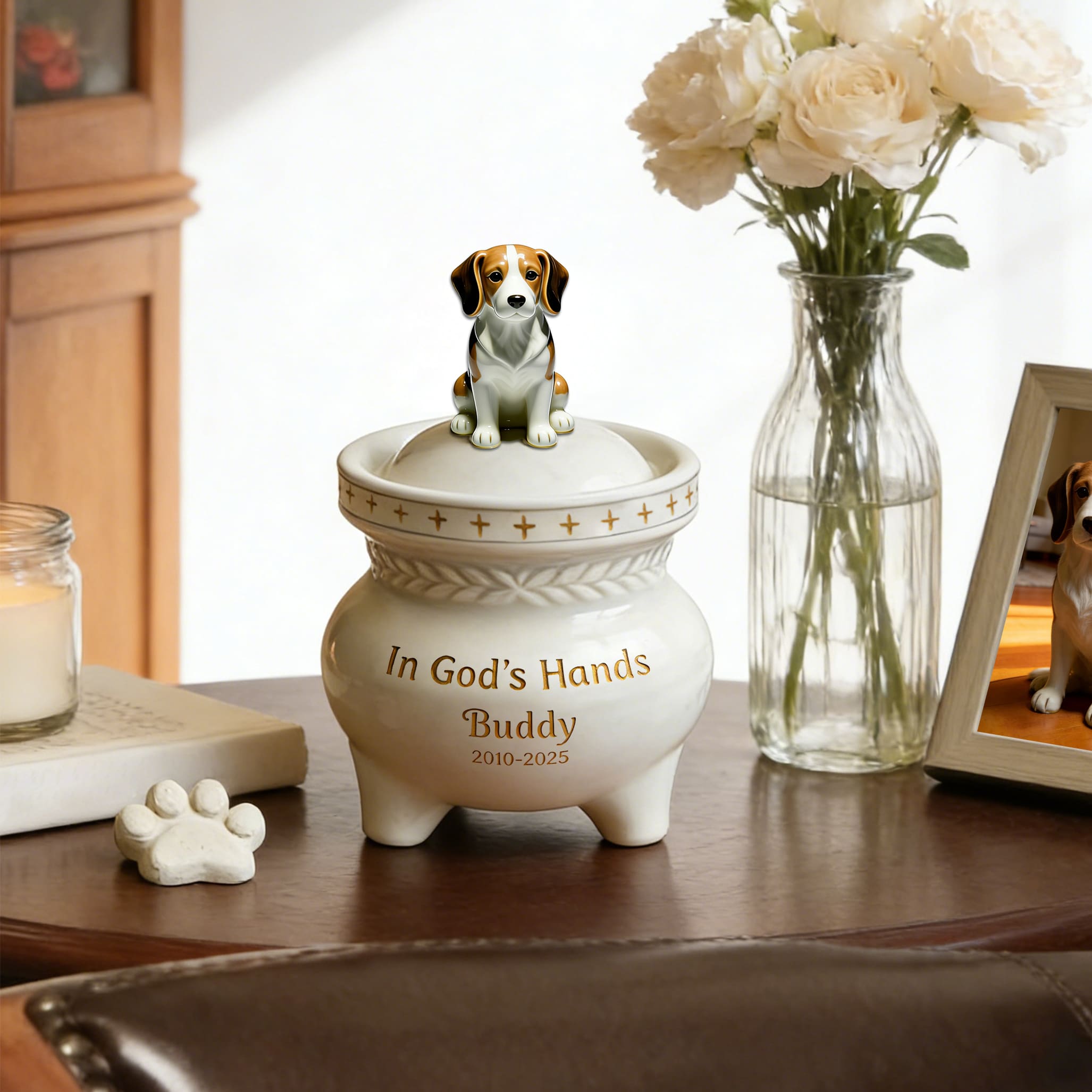 Personalized Dog Memorial Urn #D102