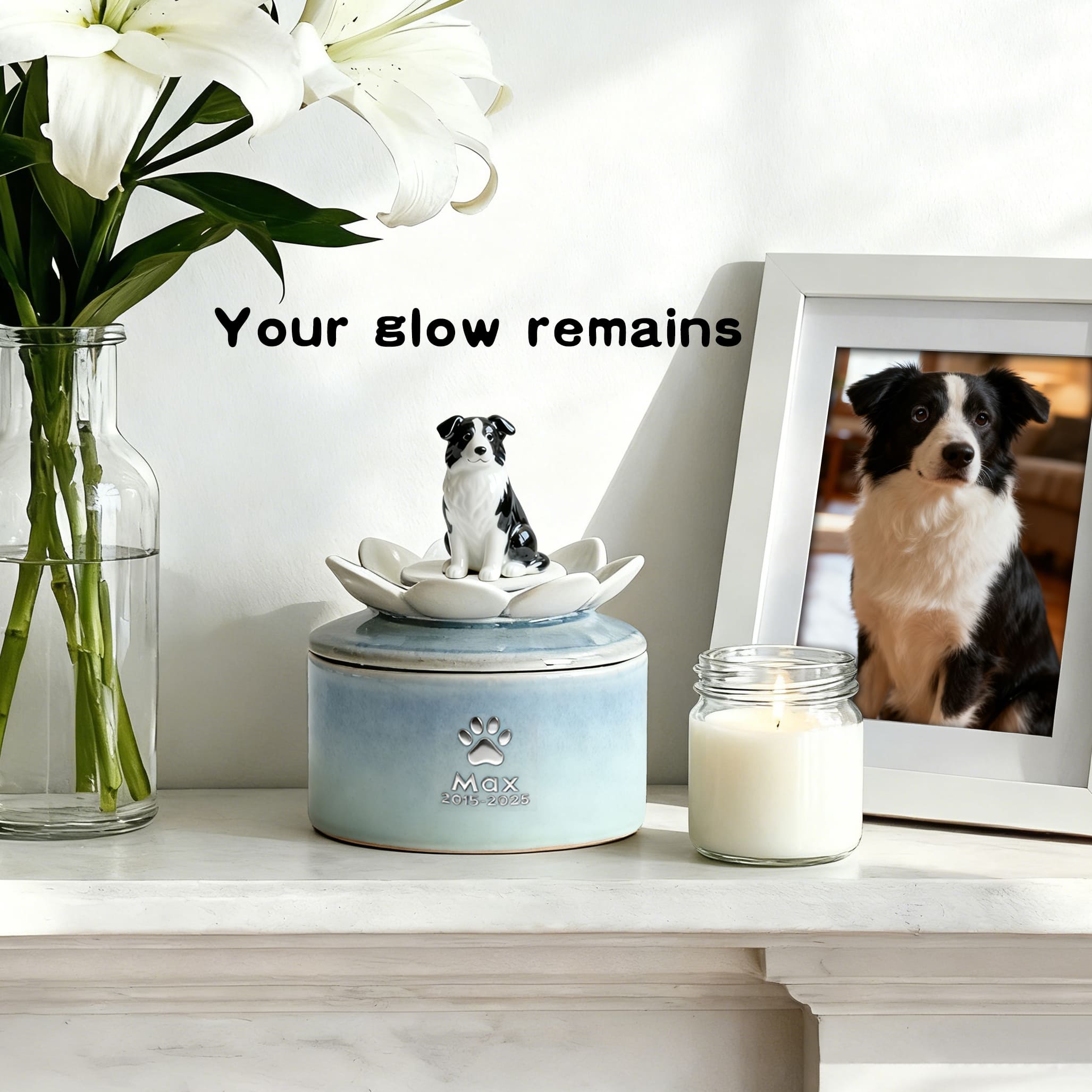 Handcrafted Ceramic Dog Urn #LO101