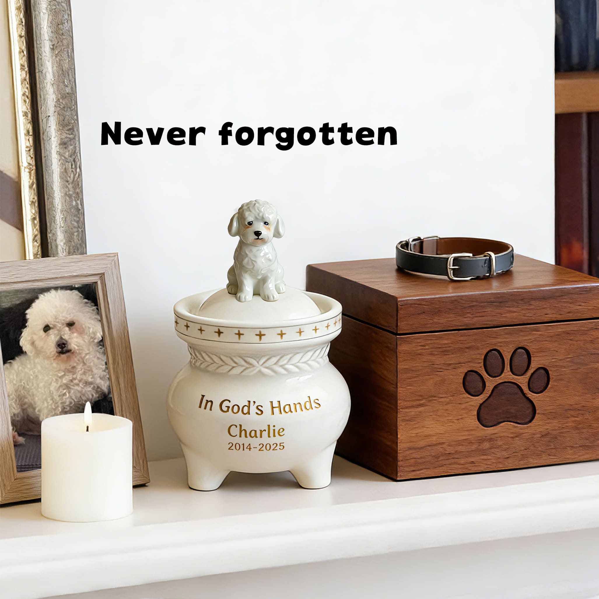 Personalized Dog Memorial Urn #D102