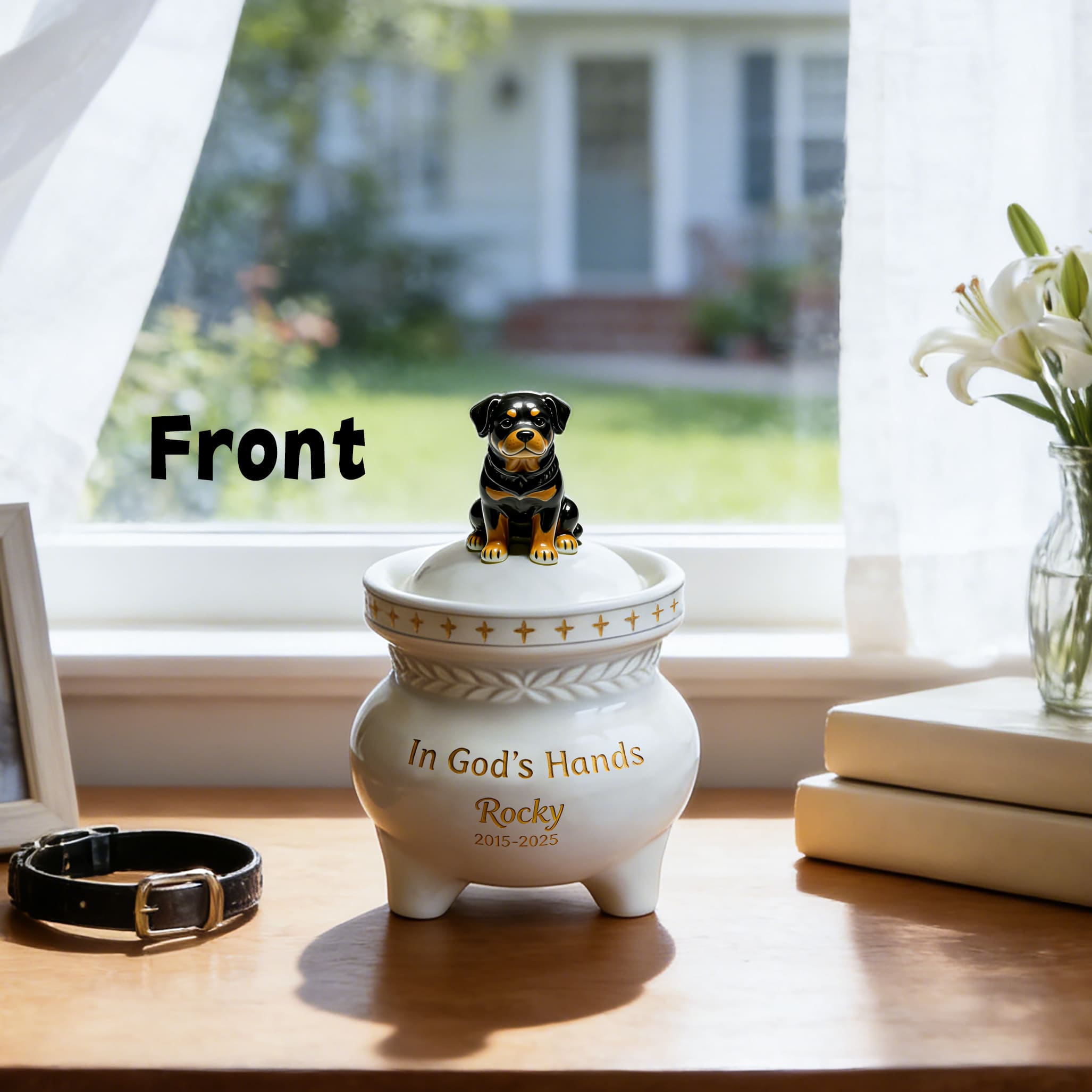 Personalized Dog Memorial Urn #D102
