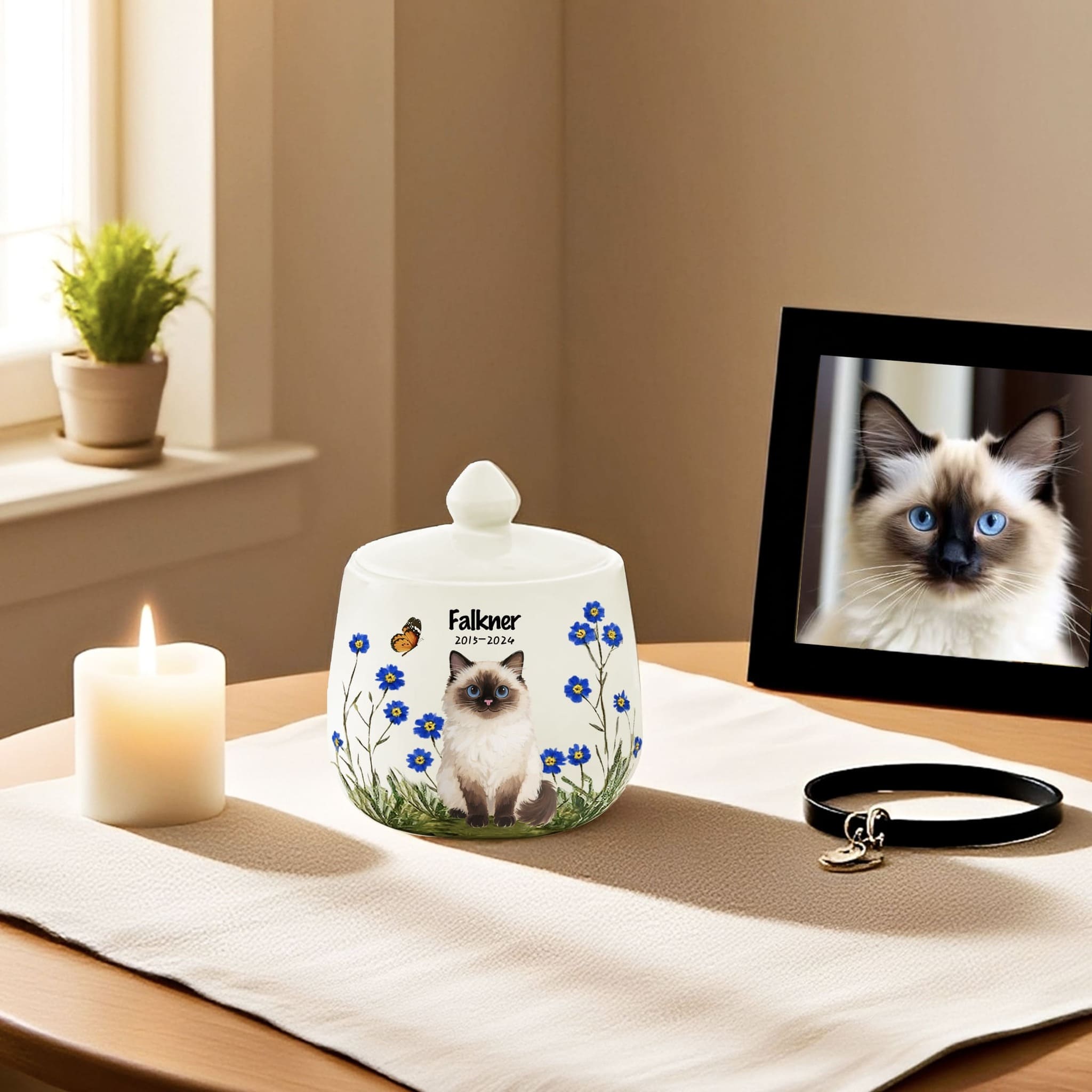 Memorial Siamese Cat Urn: A Loving Tribute to Your Departed Furry Friend