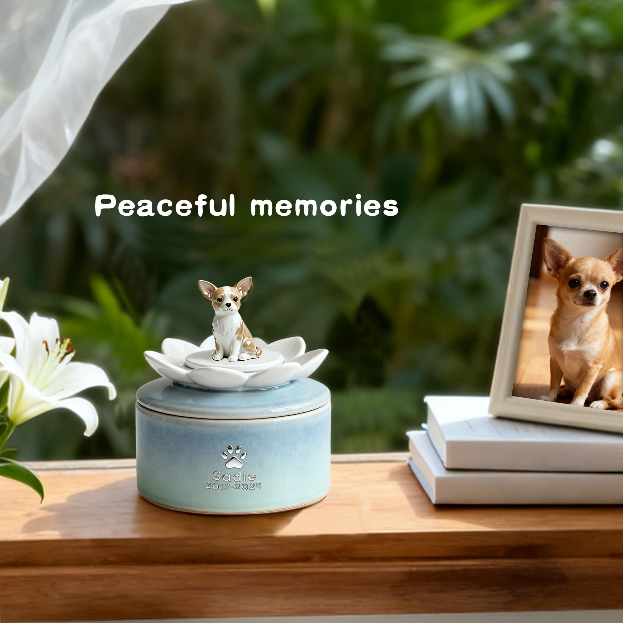 Handcrafted Ceramic Dog Urn #LO101