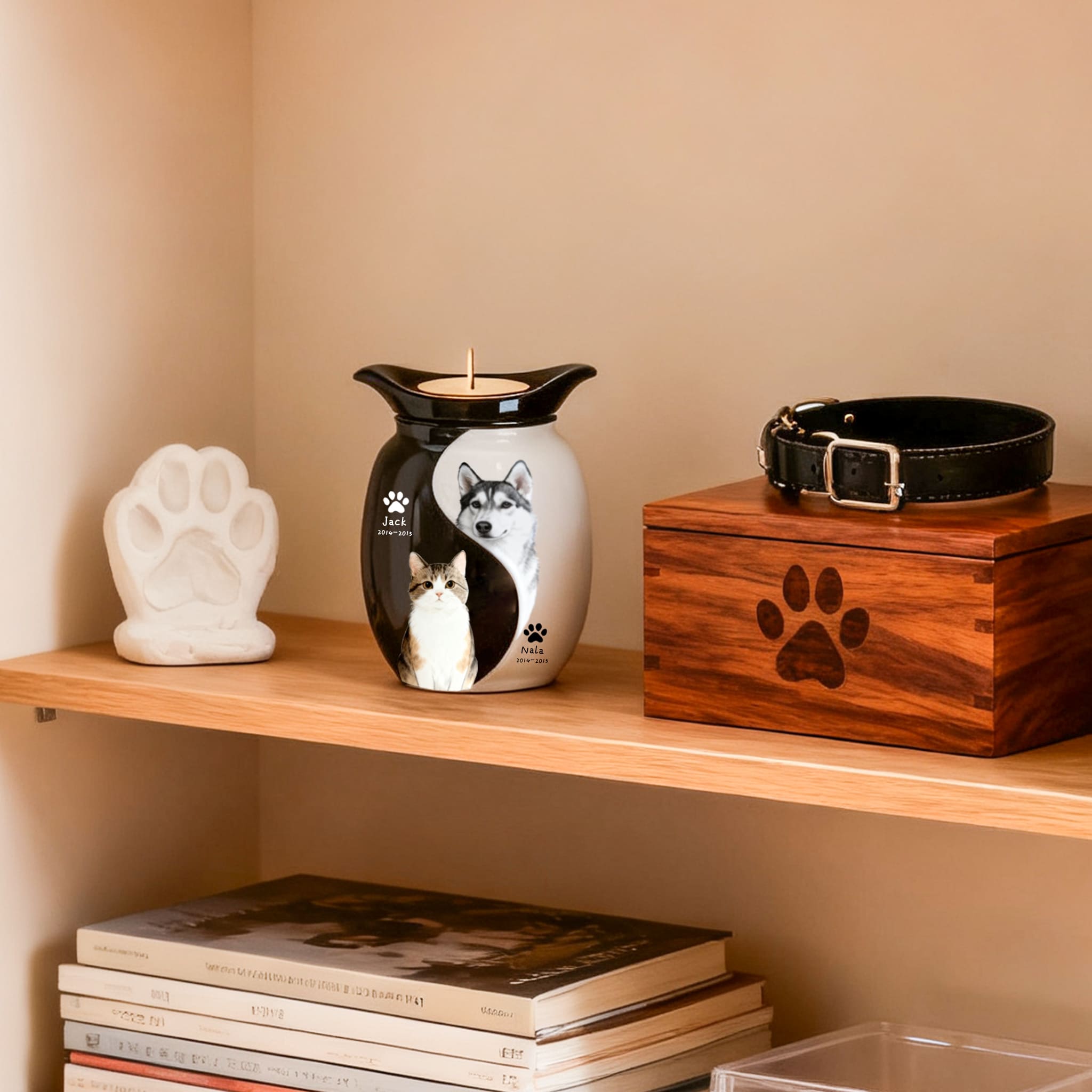 Custom Personalized Border Collie Pet Urn