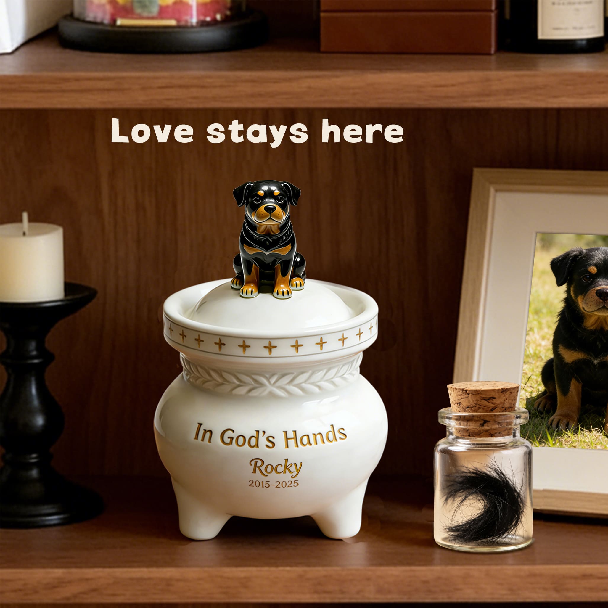 Personalized Dog Memorial Urn #D102