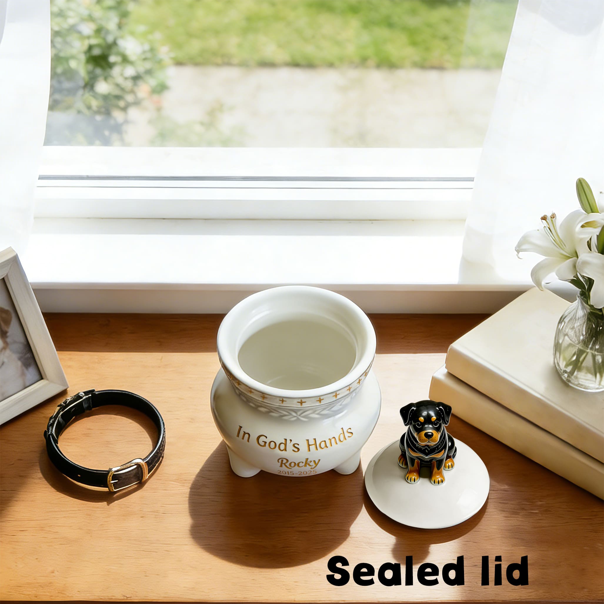 Personalized Dog Memorial Urn #D102