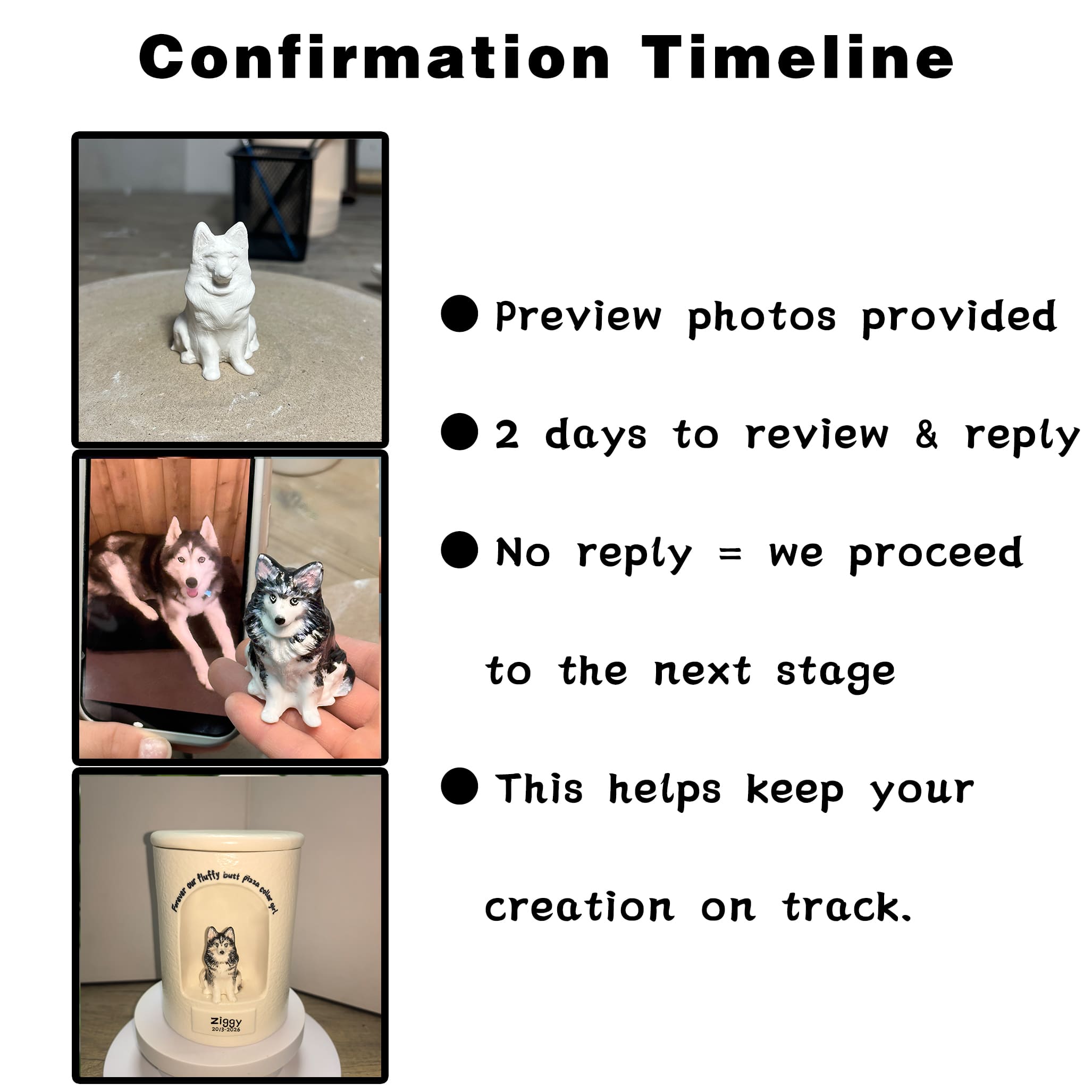 Minimalist Cylinder Pet Urn for Ashes #CY902