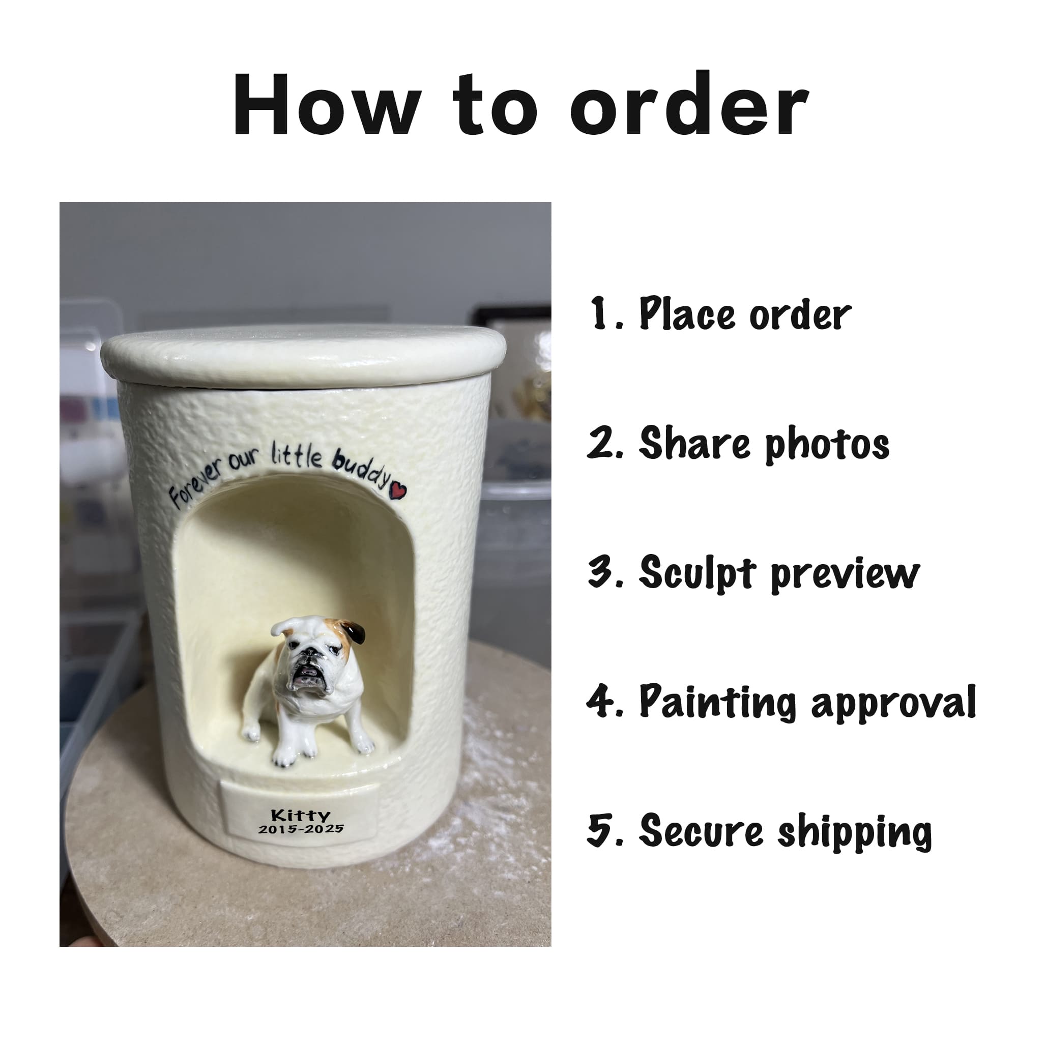 Minimalist Cylinder Pet Urn for Ashes #CY902