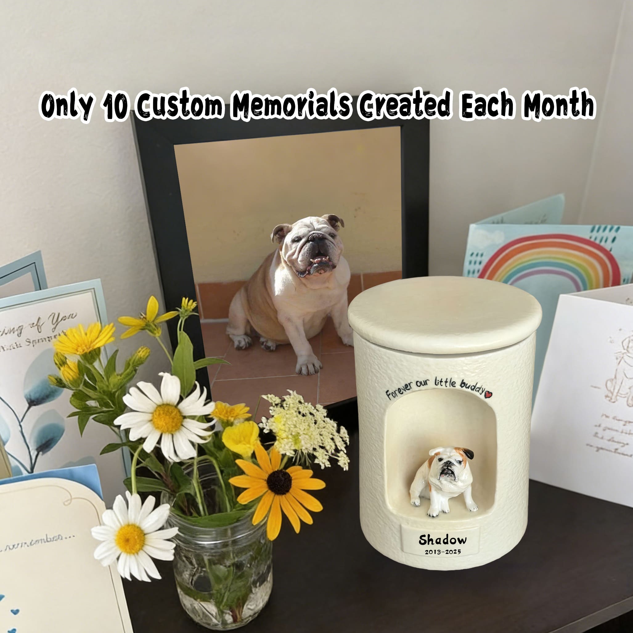 Modern Cylinder Dog Urn for Ashes #CY903