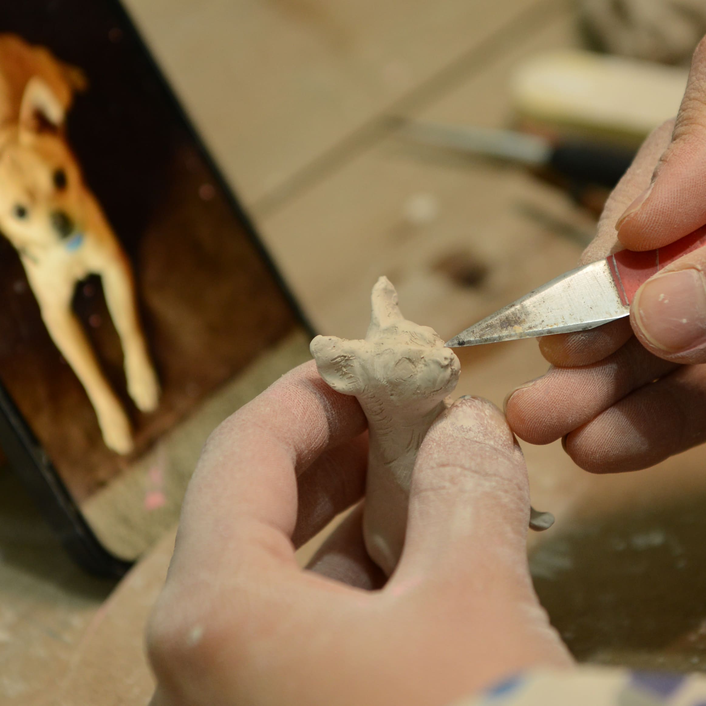Personalized Ceramic Dog Urn for Ashes