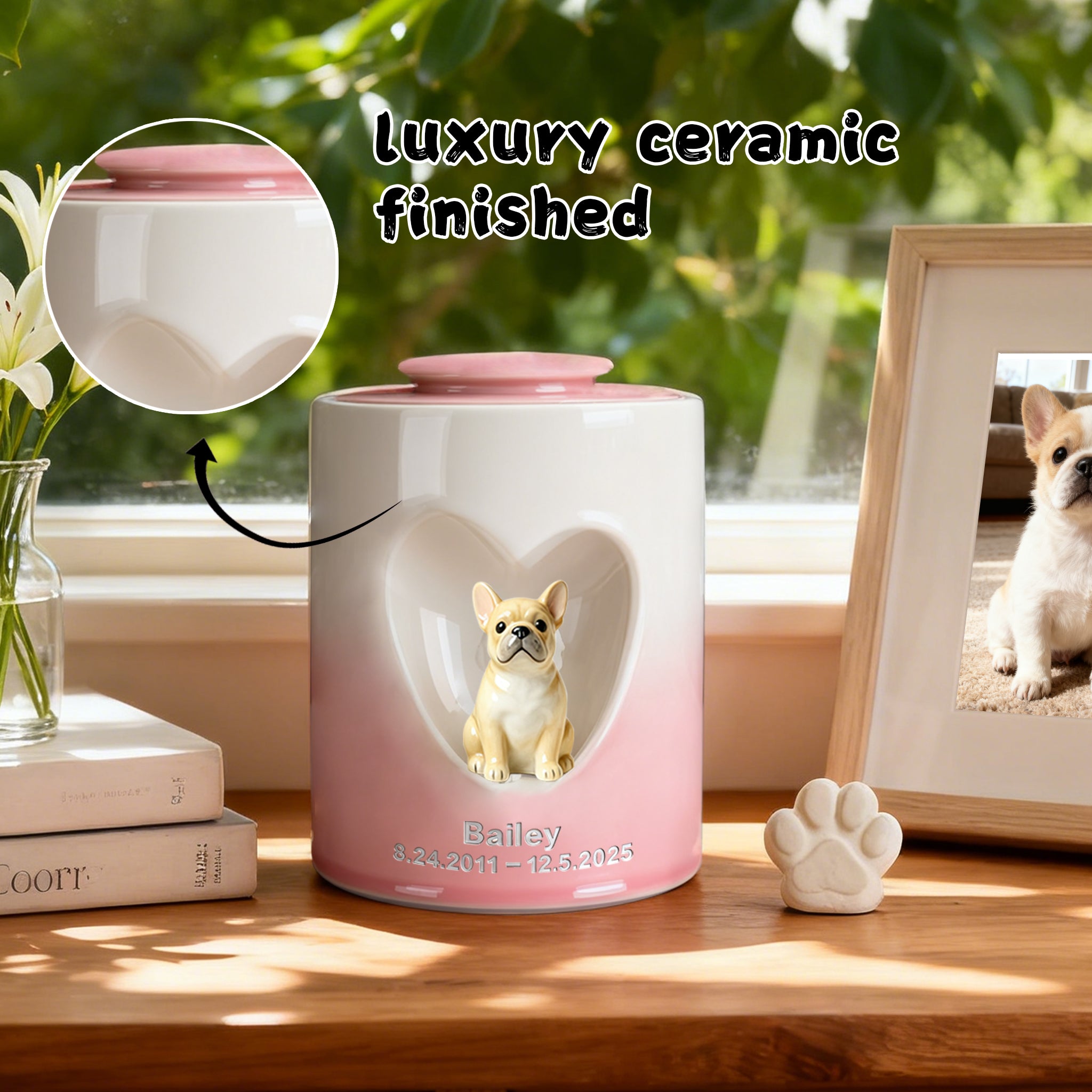 Heart-Shaped Pet Urn 2