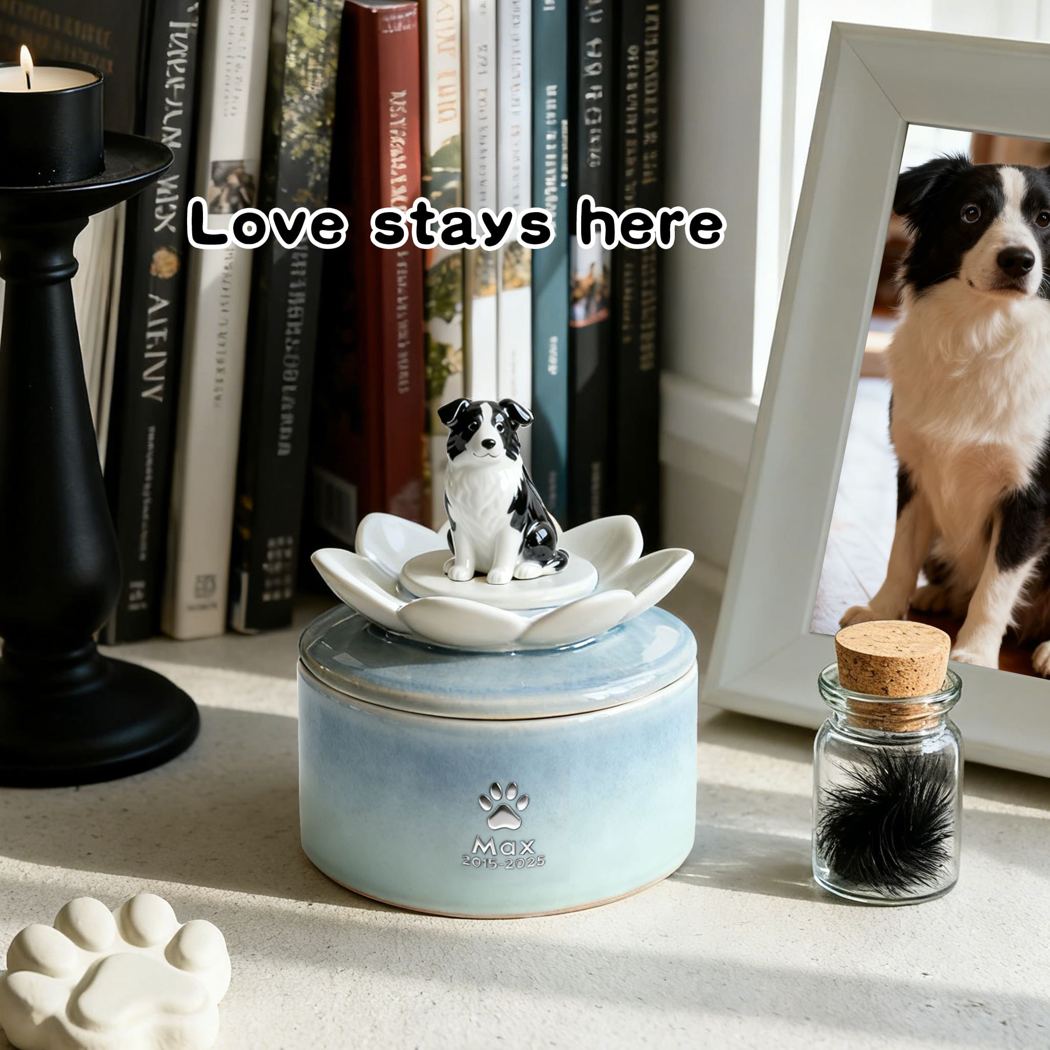 Handcrafted Ceramic Dog Urn #LO101