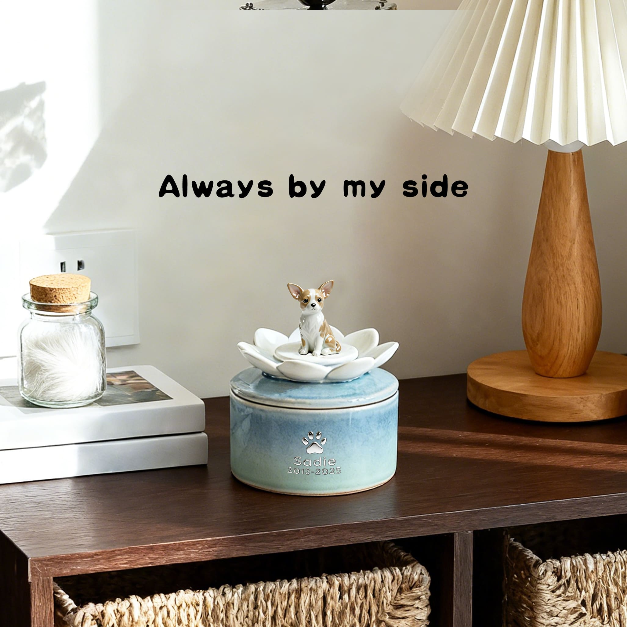Handcrafted Ceramic Dog Urn #LO101