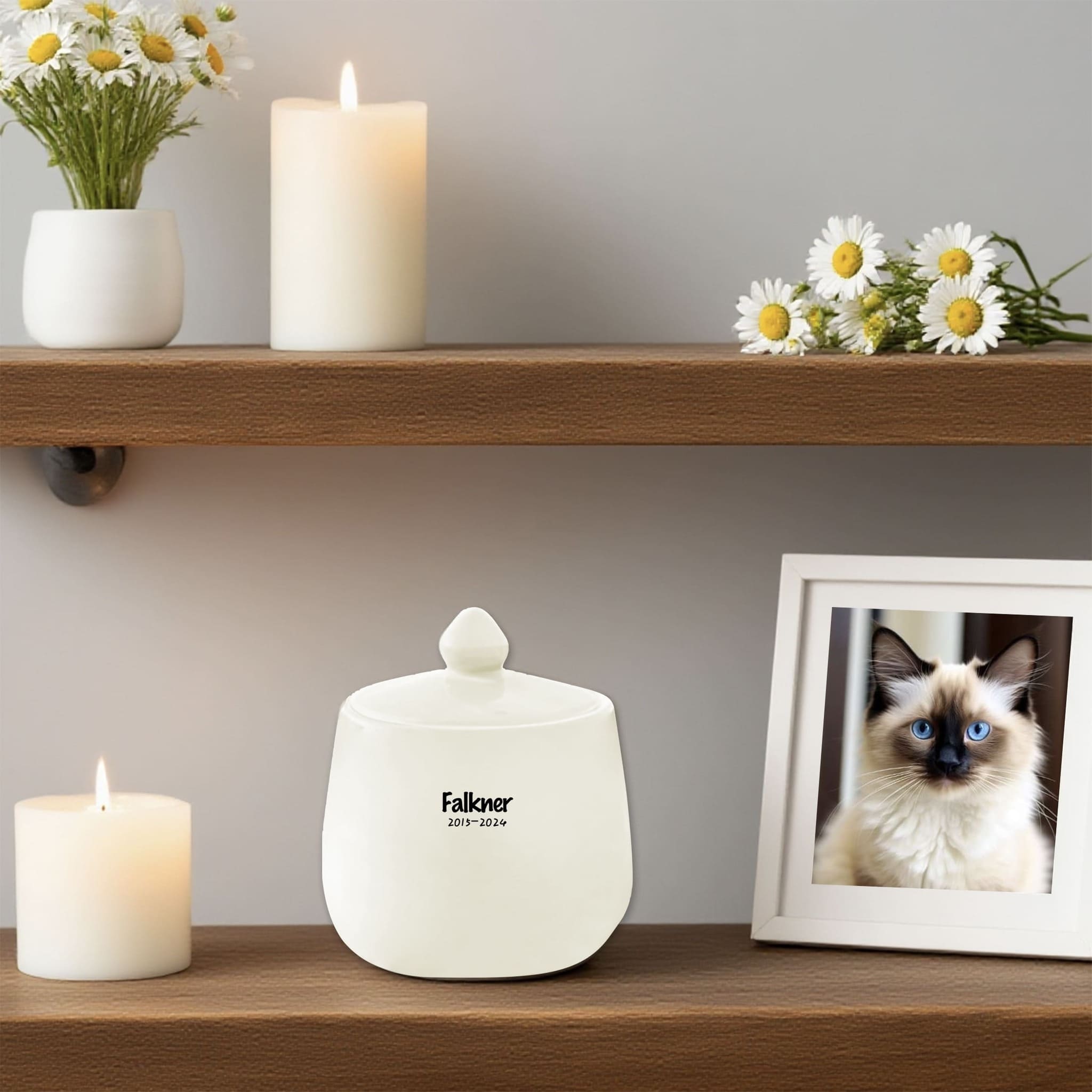 Tailored Siamese Cat Urn: Commemorate Your Dearest Siamese Cat
