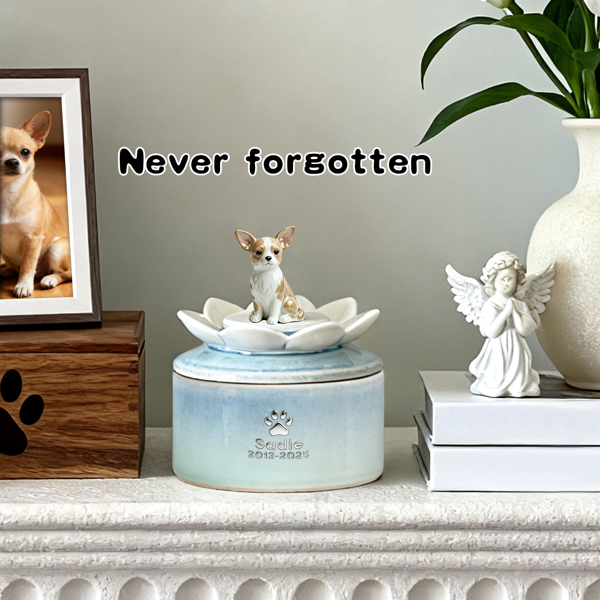 Handcrafted Ceramic Dog Urn #LO101