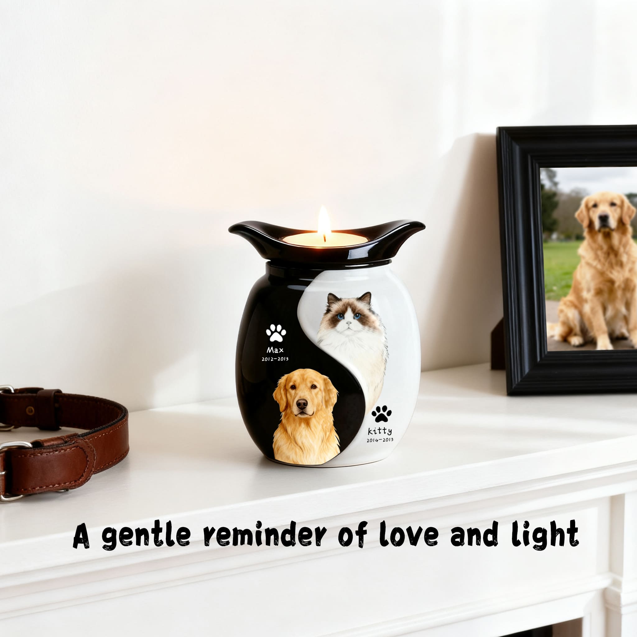 Custom Personalized Border Collie Pet Urn