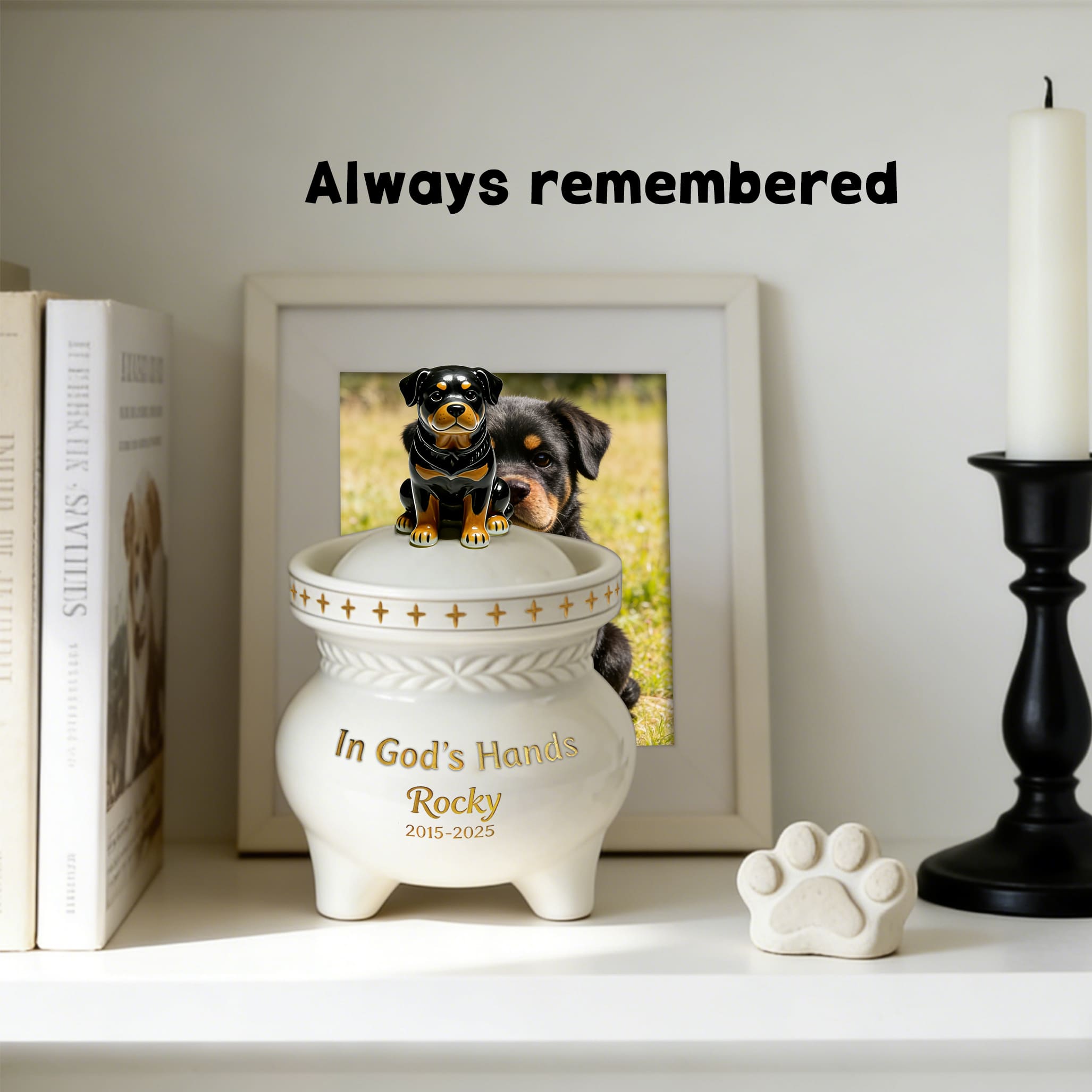 Personalized Dog Memorial Urn #D102