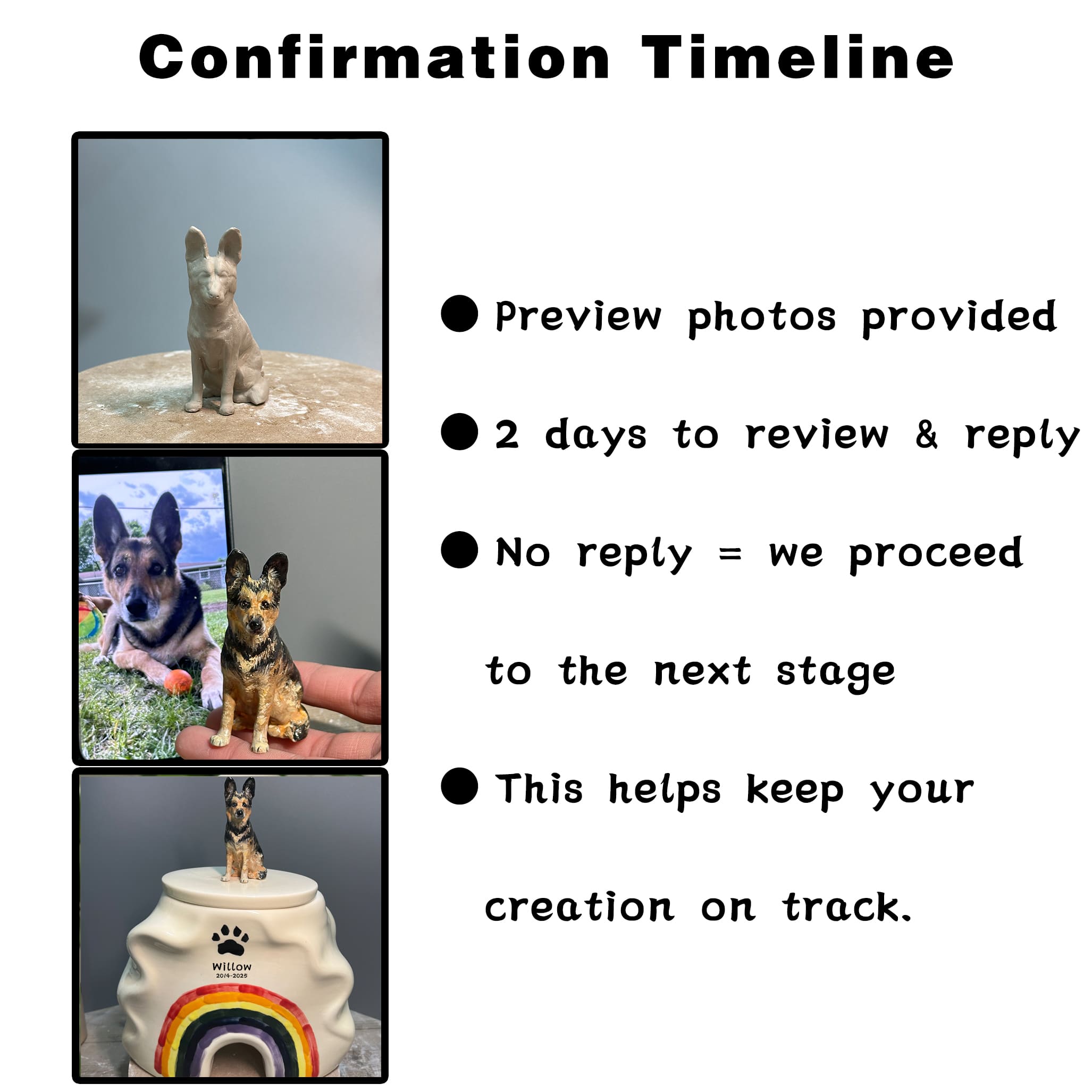 Custom Dog Urn for Ashes #RB310