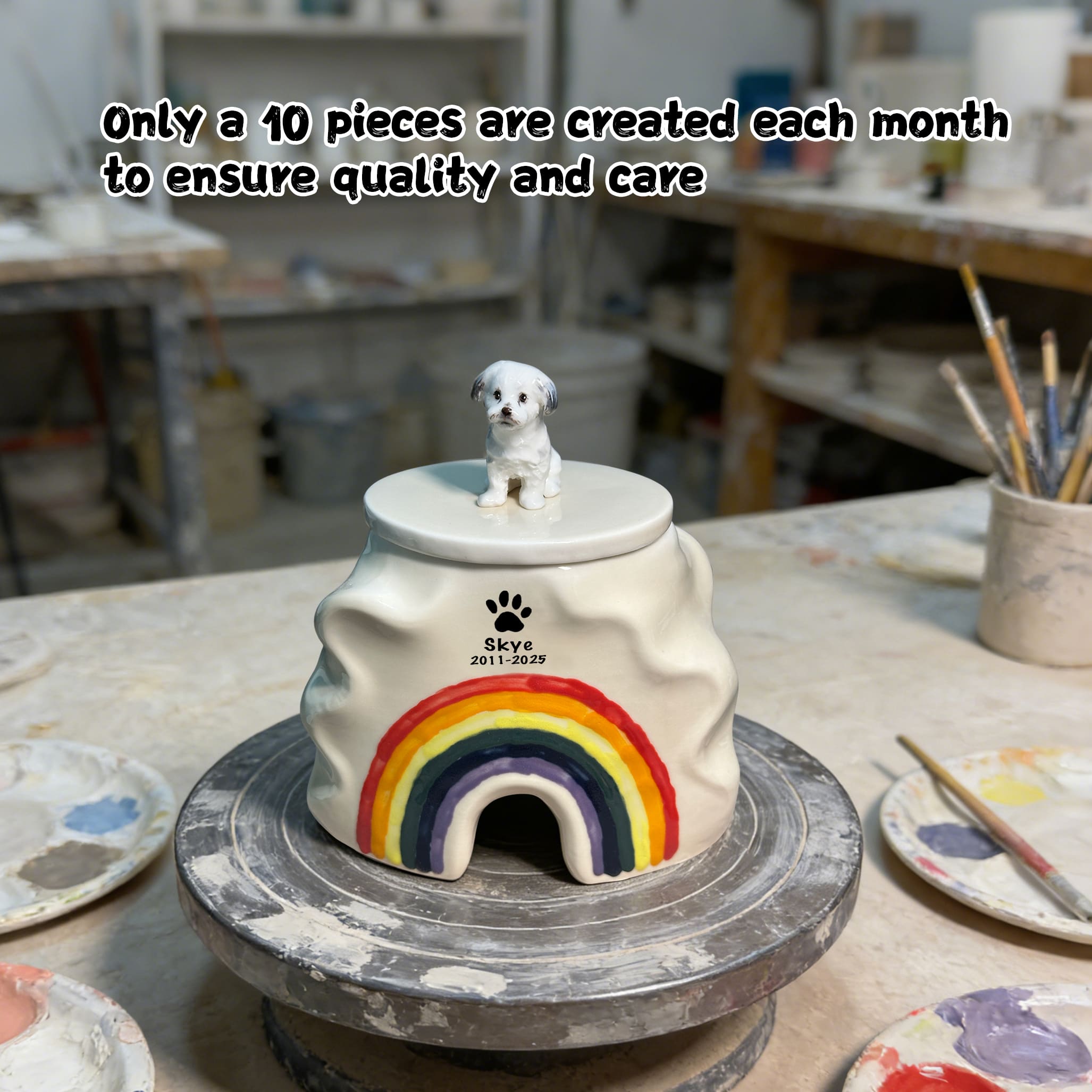 Custom Dog Urn for Ashes #RB310