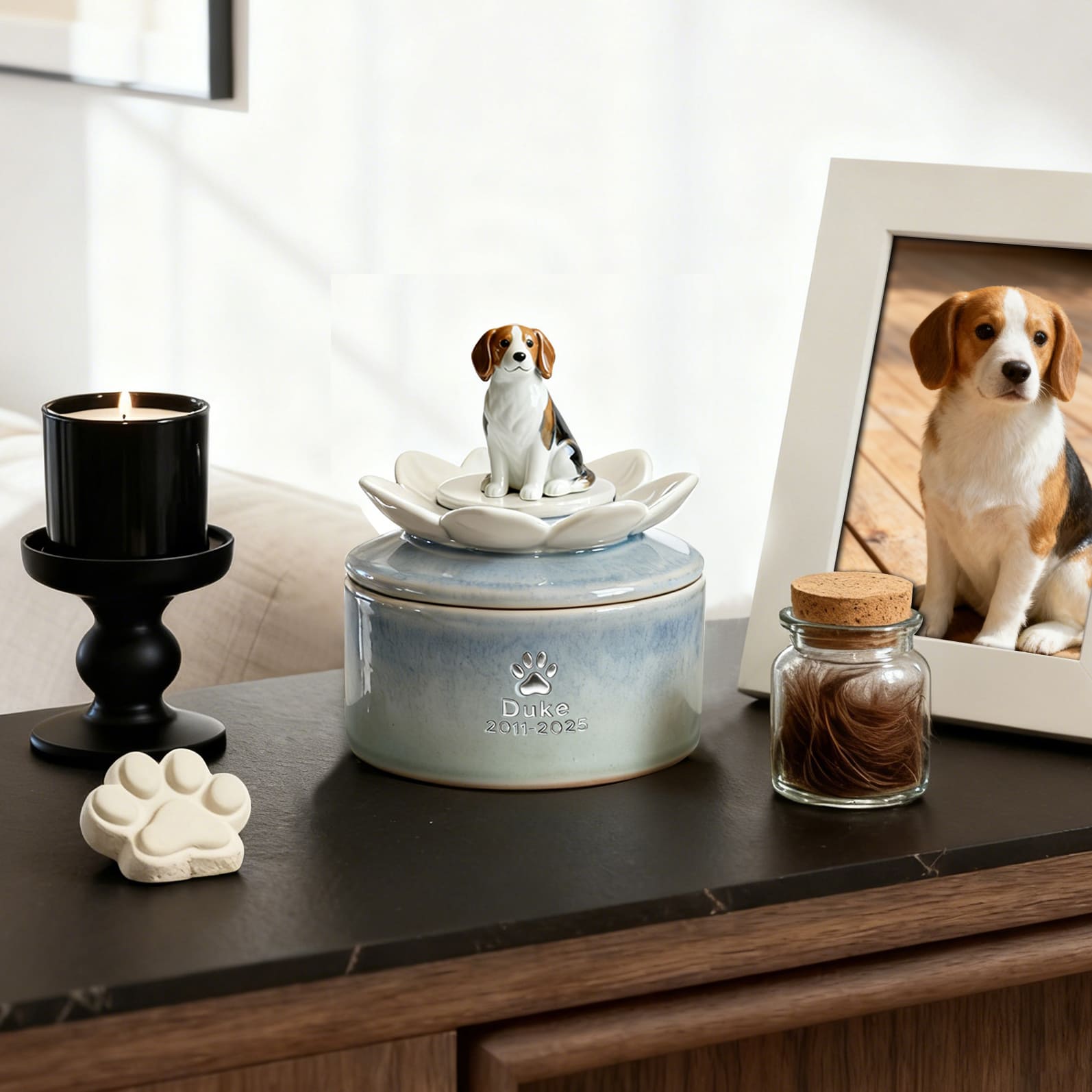 Handcrafted Ceramic Dog Urn #LO101