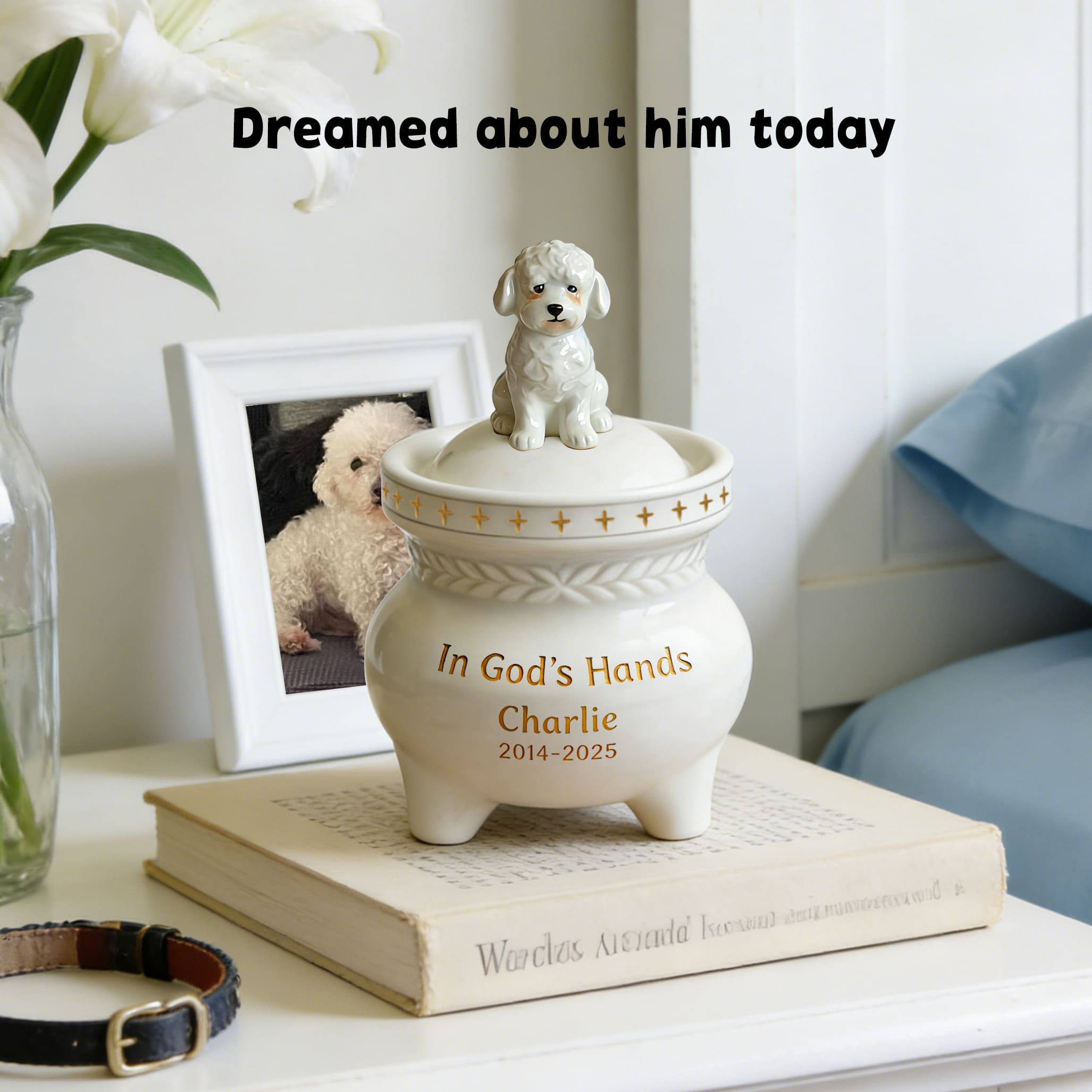 Personalized Dog Memorial Urn #D102