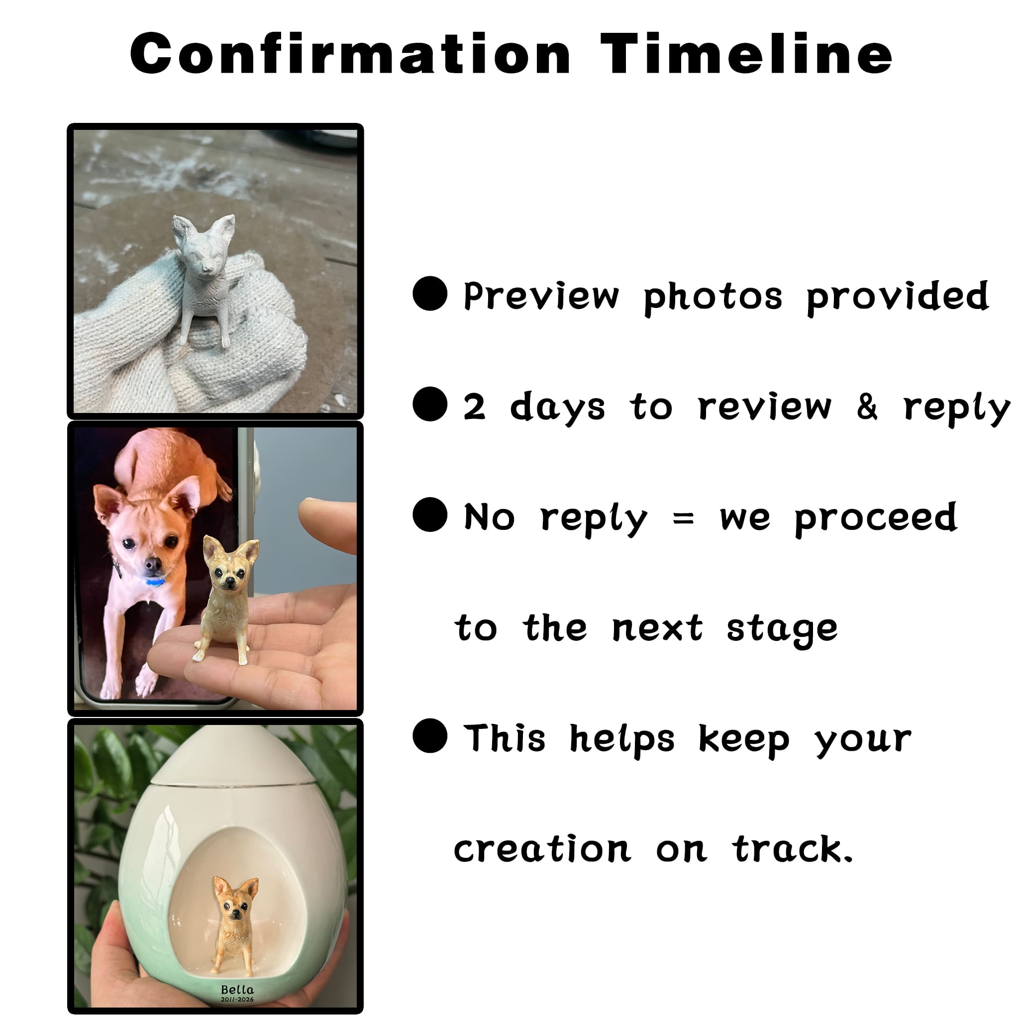 Luxury Teardrop Dog Urn Customisation