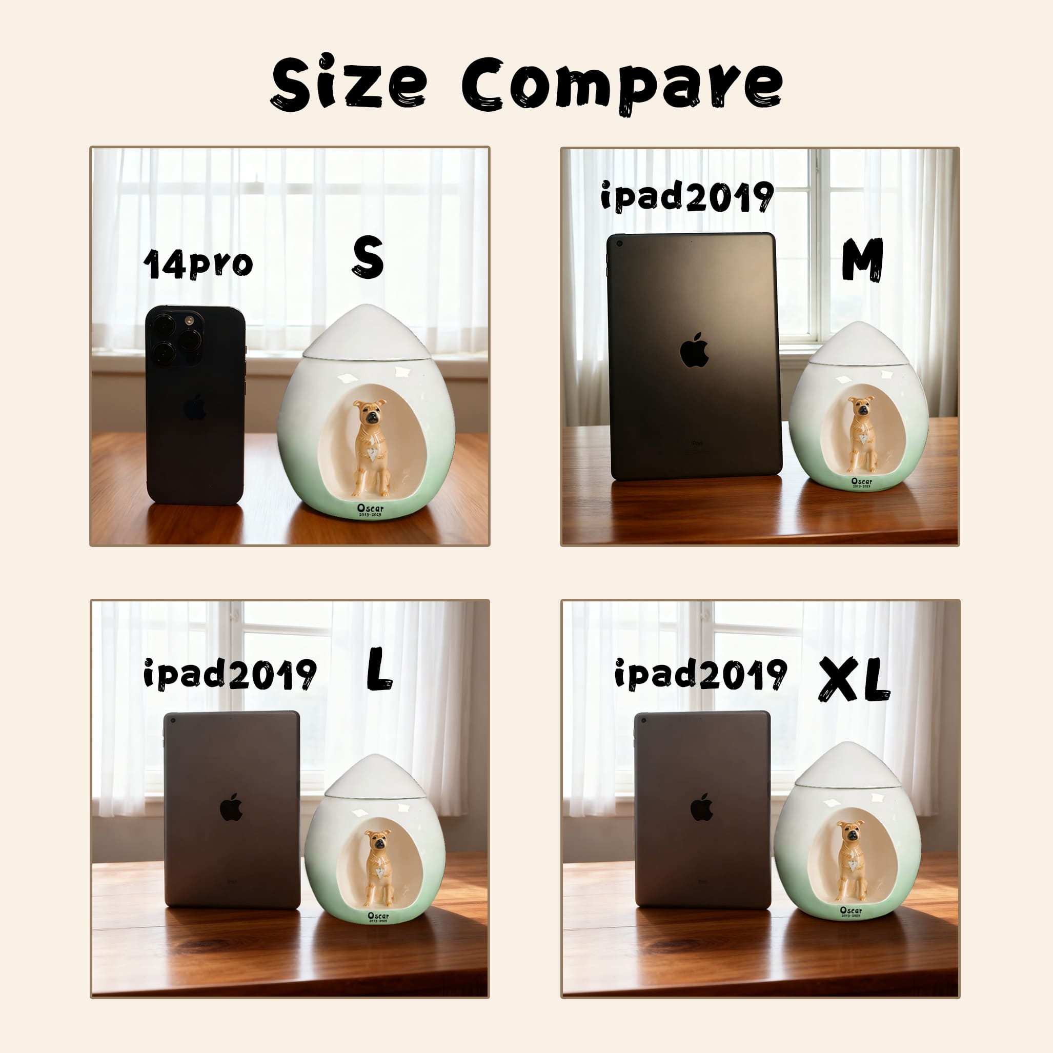 Luxury Teardrop Dog Urn Customisation