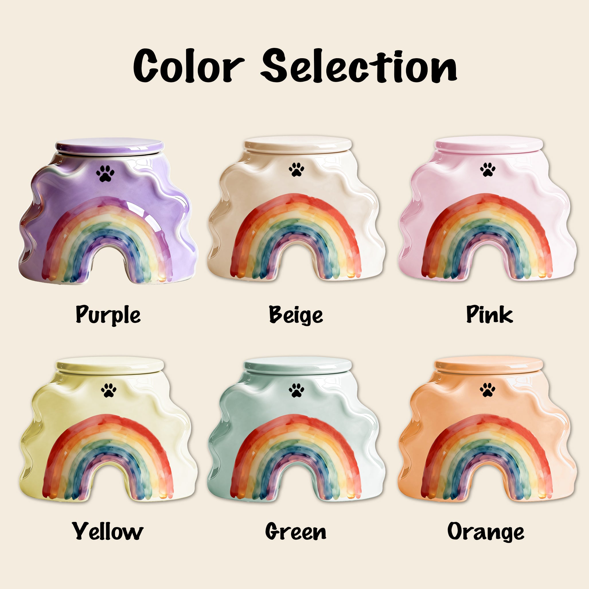 Tailored Dog Resting Urn - Engraved Name & Rainbow Bridge Tribute